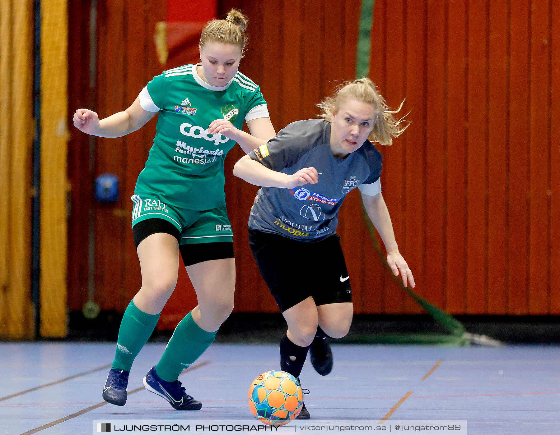 Dina-cupen 2023 FINAL Våmbs IF-Falköpings FC 1-2,dam,Idrottshallen,Töreboda,Sverige,Futsal,,2023,301197