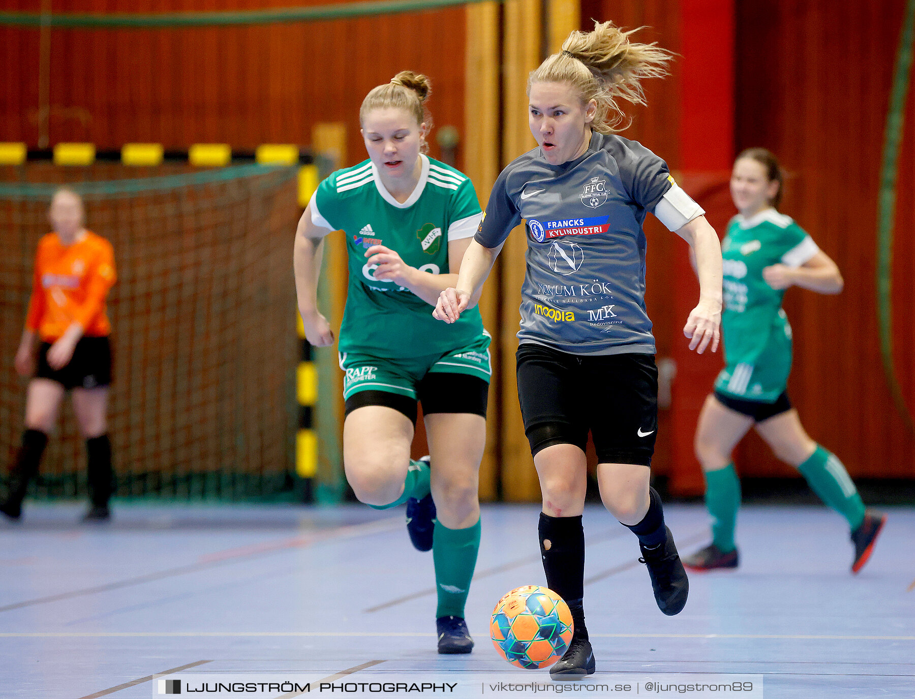 Dina-cupen 2023 FINAL Våmbs IF-Falköpings FC 1-2,dam,Idrottshallen,Töreboda,Sverige,Futsal,,2023,301198