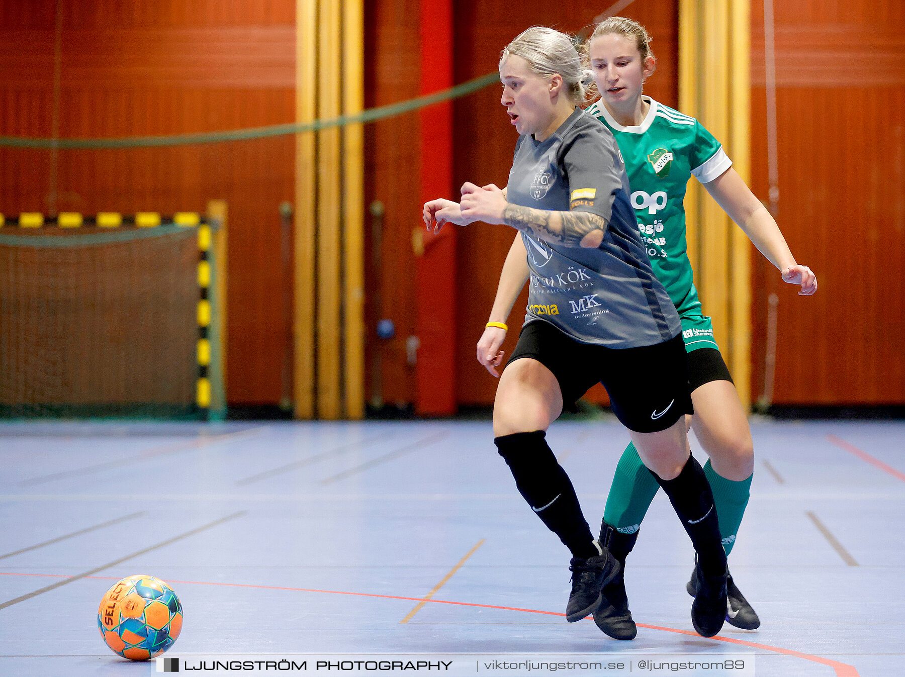 Dina-cupen 2023 FINAL Våmbs IF-Falköpings FC 1-2,dam,Idrottshallen,Töreboda,Sverige,Futsal,,2023,301205