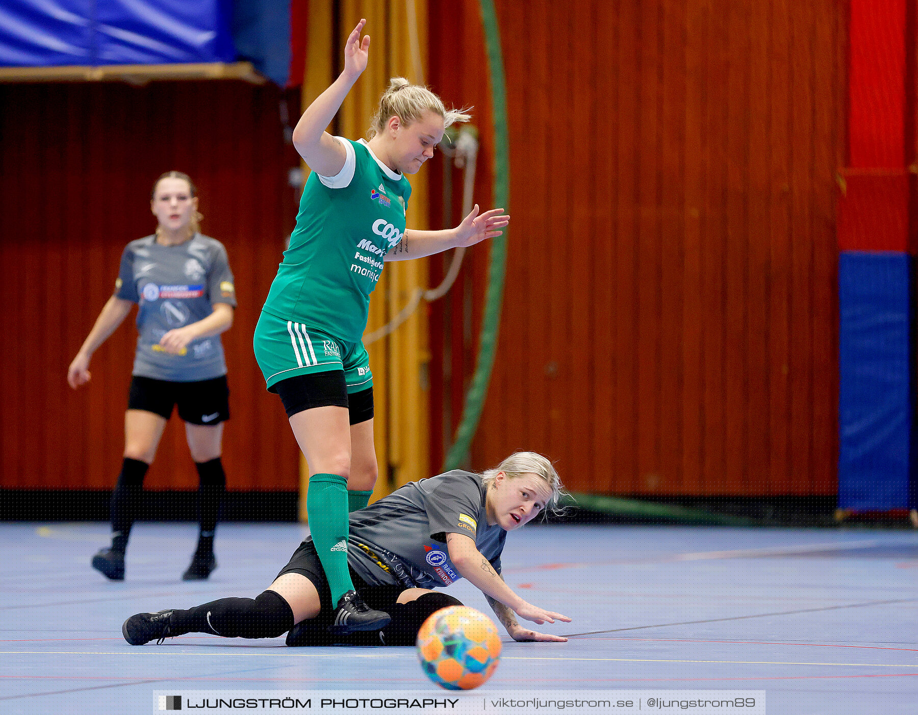 Dina-cupen 2023 FINAL Våmbs IF-Falköpings FC 1-2,dam,Idrottshallen,Töreboda,Sverige,Futsal,,2023,301218