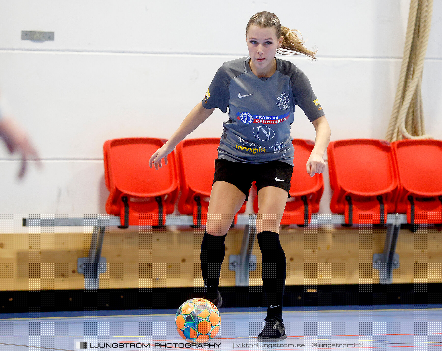 Dina-cupen 2023 FINAL Våmbs IF-Falköpings FC 1-2,dam,Idrottshallen,Töreboda,Sverige,Futsal,,2023,301220