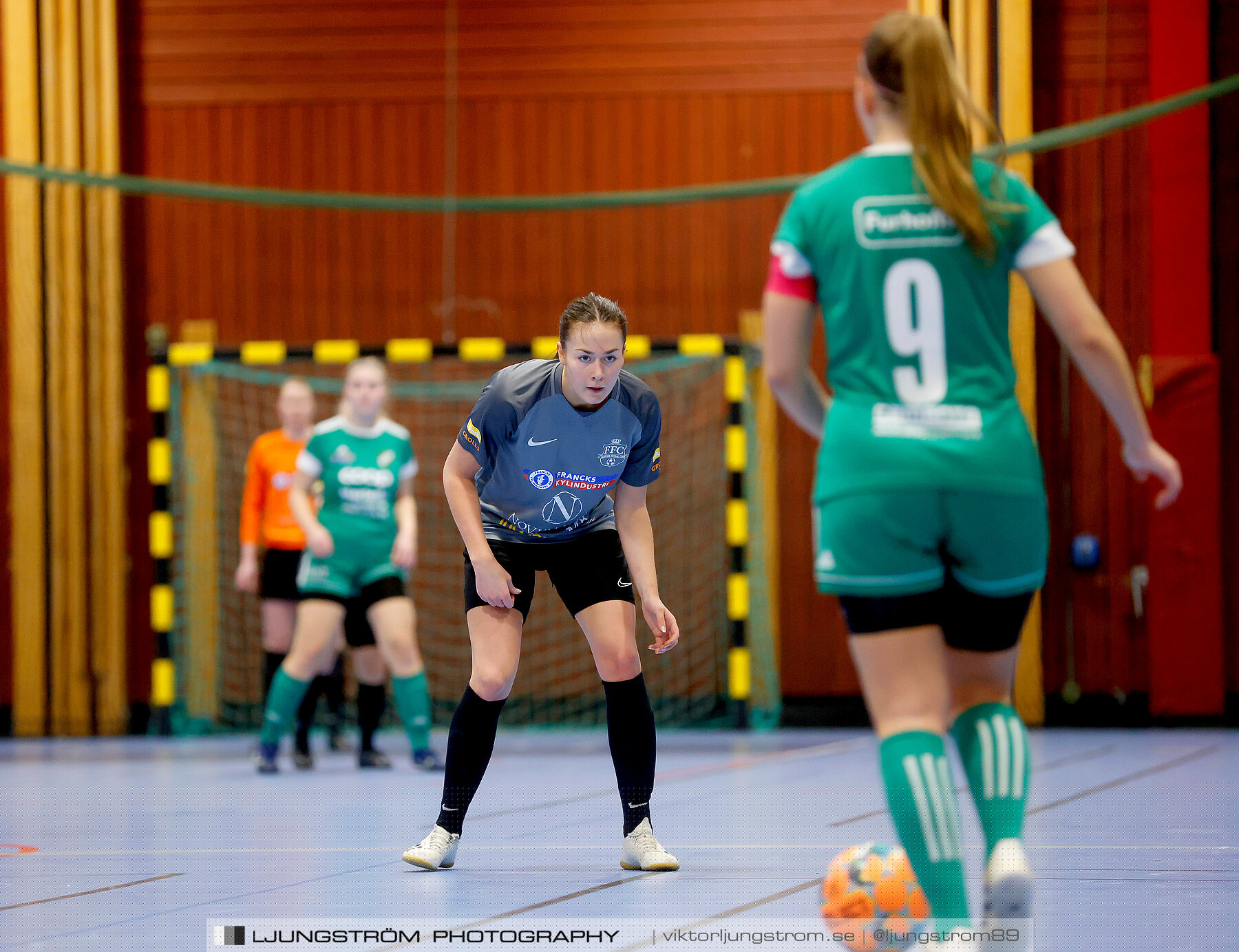 Dina-cupen 2023 FINAL Våmbs IF-Falköpings FC 1-2,dam,Idrottshallen,Töreboda,Sverige,Futsal,,2023,301223