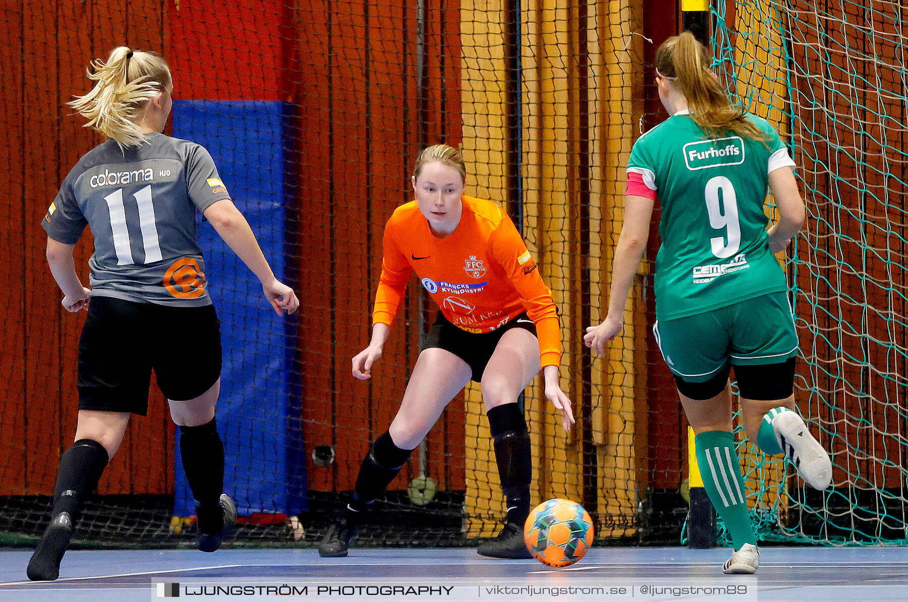 Dina-cupen 2023 FINAL Våmbs IF-Falköpings FC 1-2,dam,Idrottshallen,Töreboda,Sverige,Futsal,,2023,301226