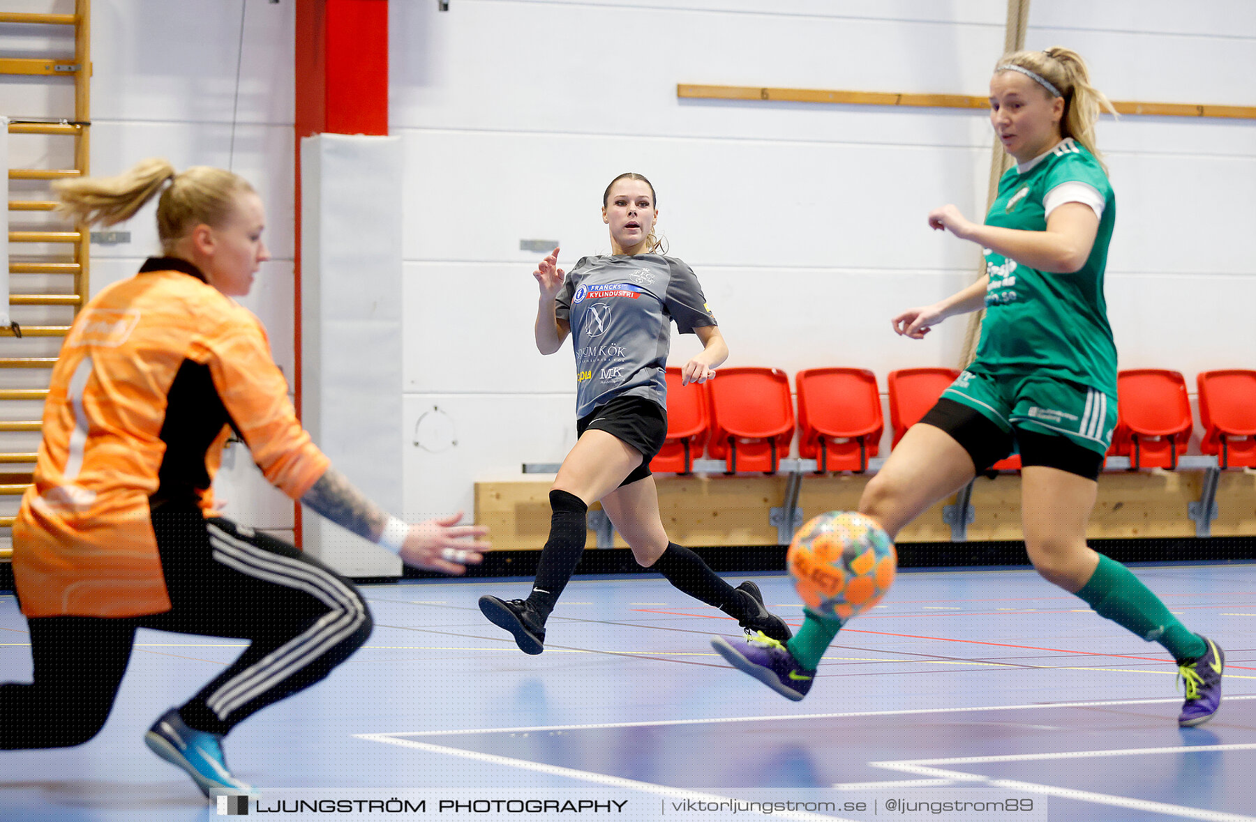Dina-cupen 2023 FINAL Våmbs IF-Falköpings FC 1-2,dam,Idrottshallen,Töreboda,Sverige,Futsal,,2023,301243