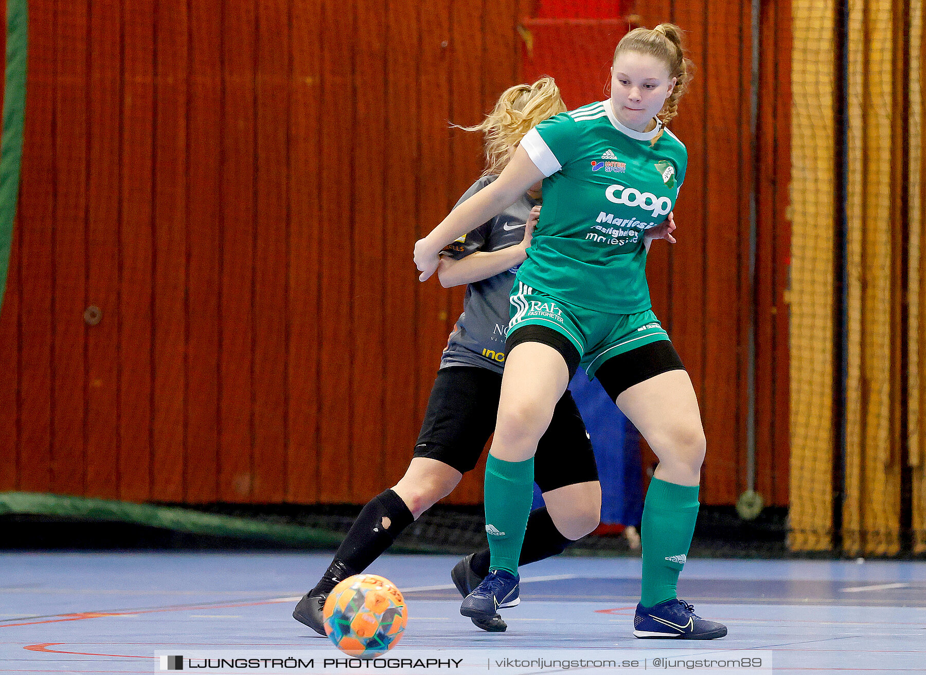 Dina-cupen 2023 FINAL Våmbs IF-Falköpings FC 1-2,dam,Idrottshallen,Töreboda,Sverige,Futsal,,2023,301244