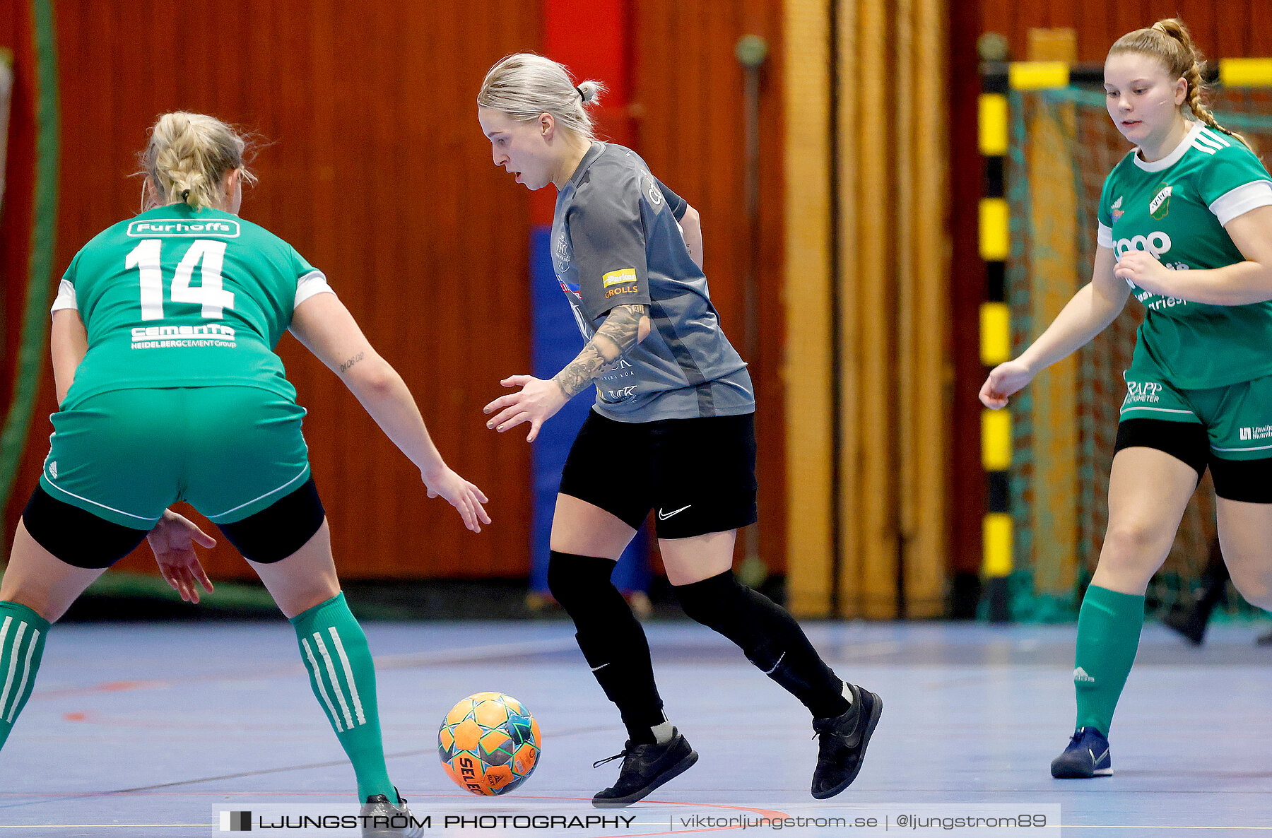 Dina-cupen 2023 FINAL Våmbs IF-Falköpings FC 1-2,dam,Idrottshallen,Töreboda,Sverige,Futsal,,2023,301245