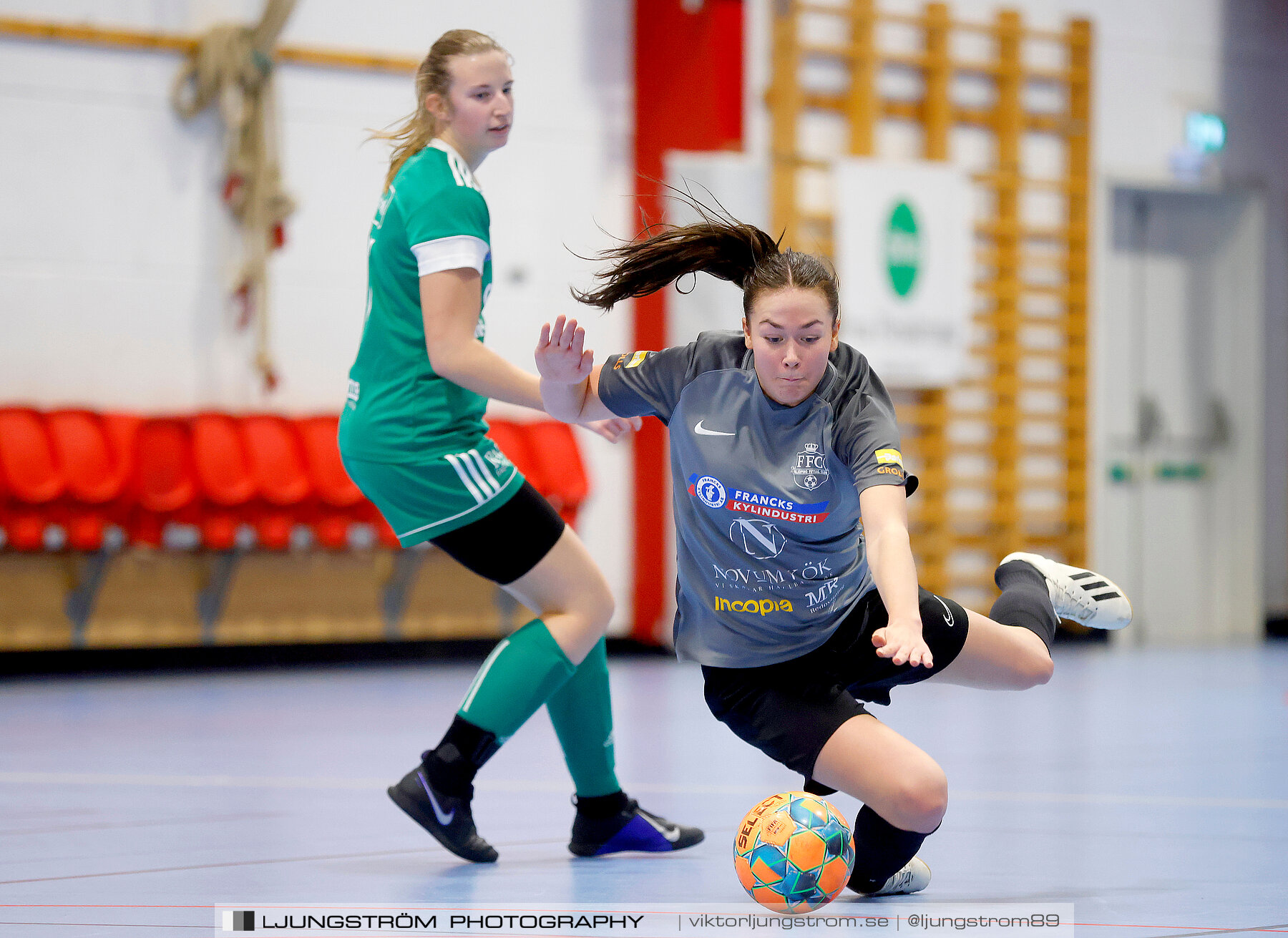 Dina-cupen 2023 FINAL Våmbs IF-Falköpings FC 1-2,dam,Idrottshallen,Töreboda,Sverige,Futsal,,2023,301251