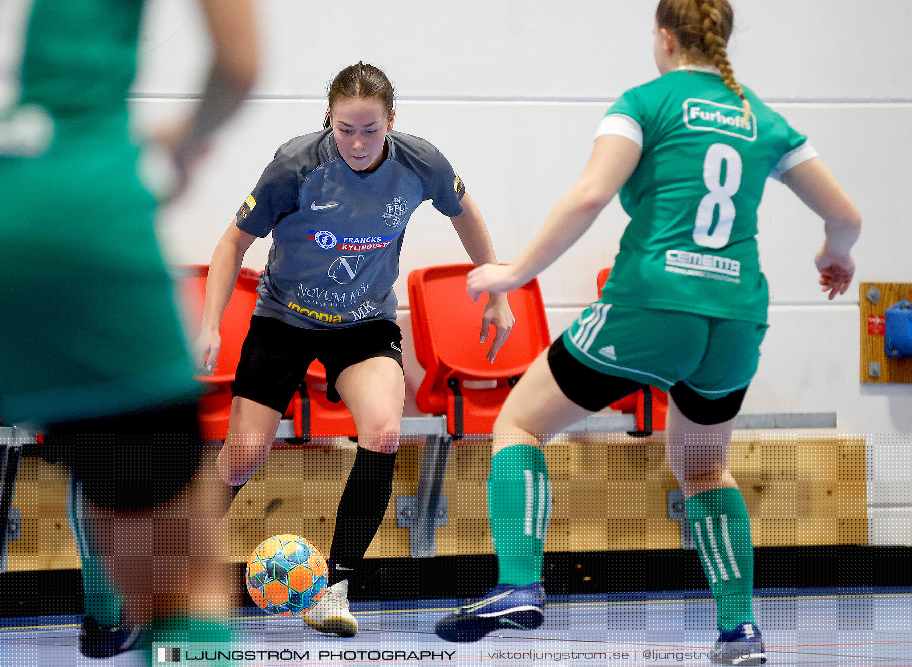 Dina-cupen 2023 FINAL Våmbs IF-Falköpings FC 1-2,dam,Idrottshallen,Töreboda,Sverige,Futsal,,2023,301253