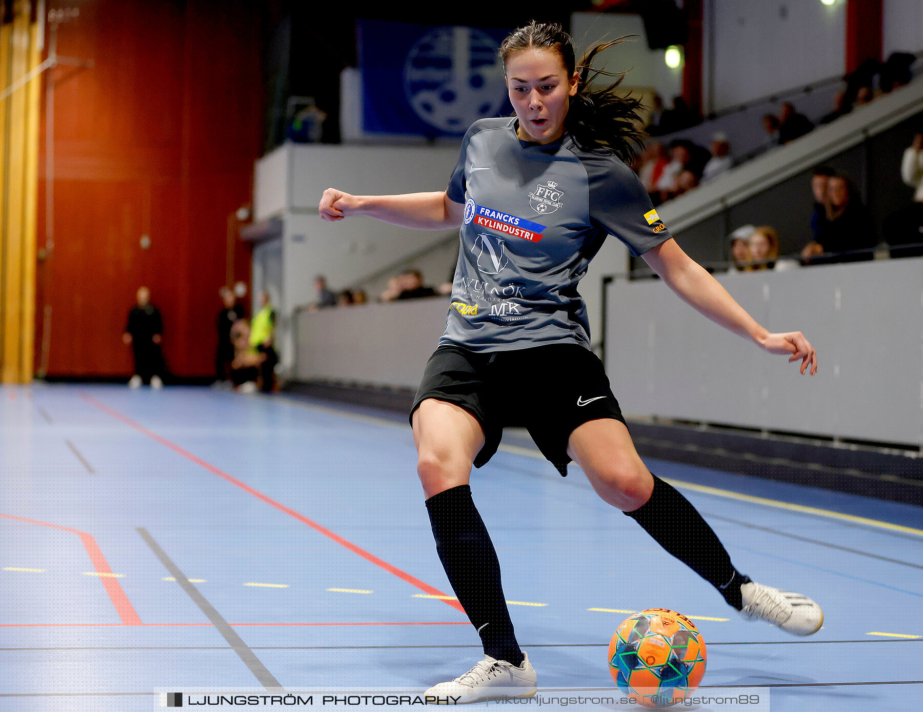 Dina-cupen 2023 FINAL Våmbs IF-Falköpings FC 1-2,dam,Idrottshallen,Töreboda,Sverige,Futsal,,2023,301256