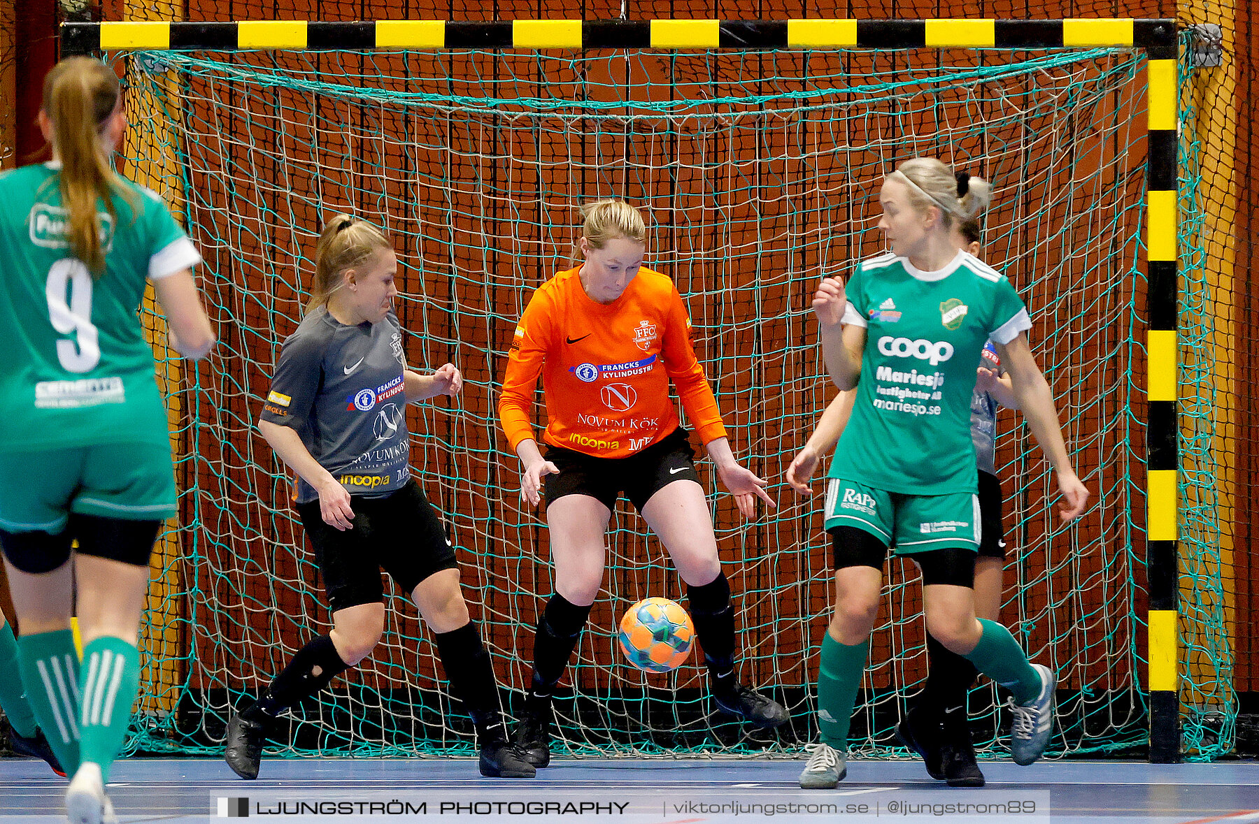 Dina-cupen 2023 FINAL Våmbs IF-Falköpings FC 1-2,dam,Idrottshallen,Töreboda,Sverige,Futsal,,2023,301261