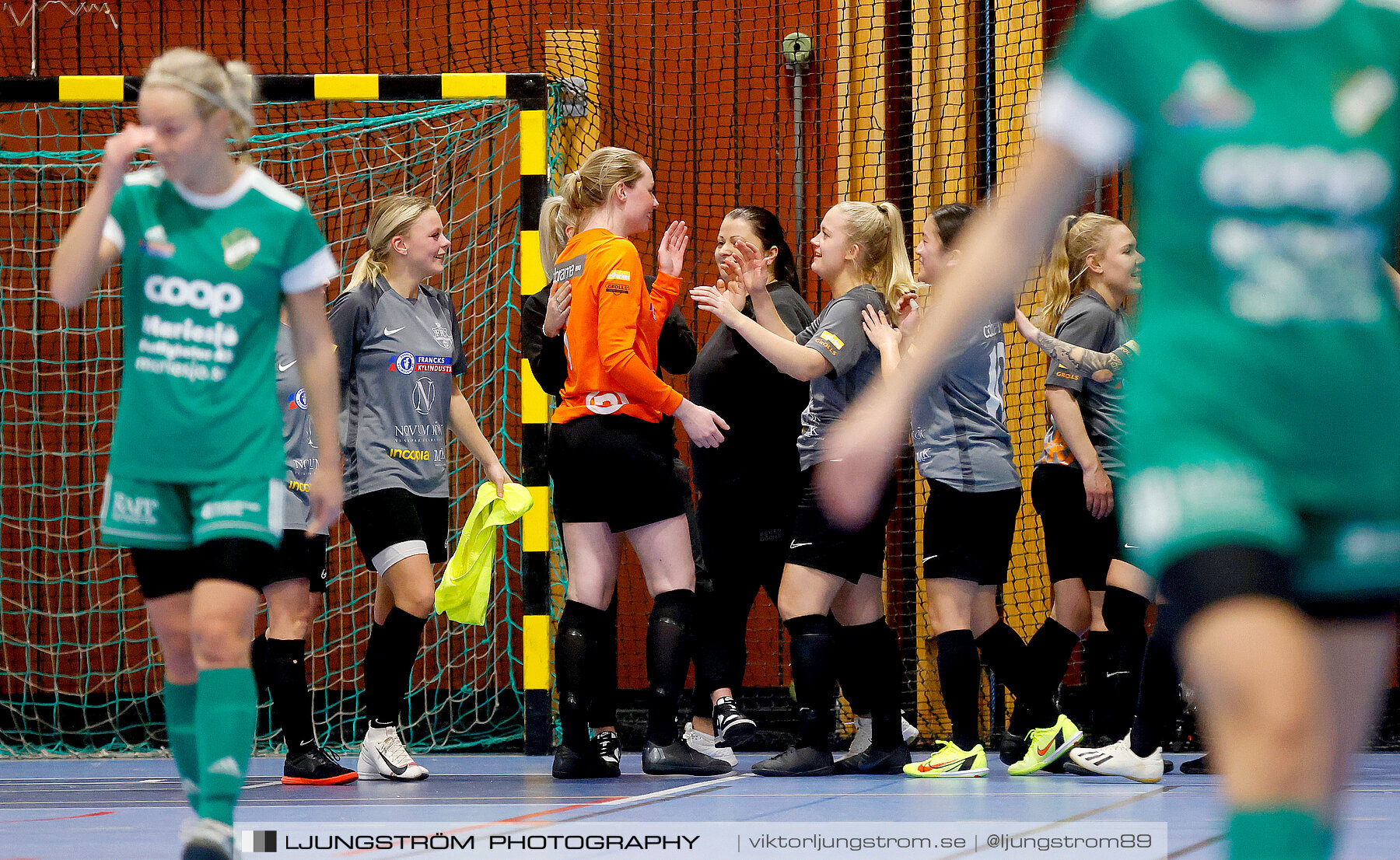 Dina-cupen 2023 FINAL Våmbs IF-Falköpings FC 1-2,dam,Idrottshallen,Töreboda,Sverige,Futsal,,2023,301267