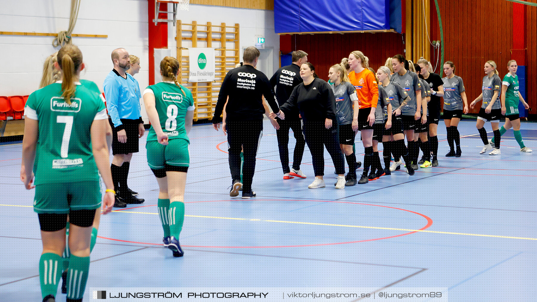 Dina-cupen 2023 FINAL Våmbs IF-Falköpings FC 1-2,dam,Idrottshallen,Töreboda,Sverige,Futsal,,2023,301270