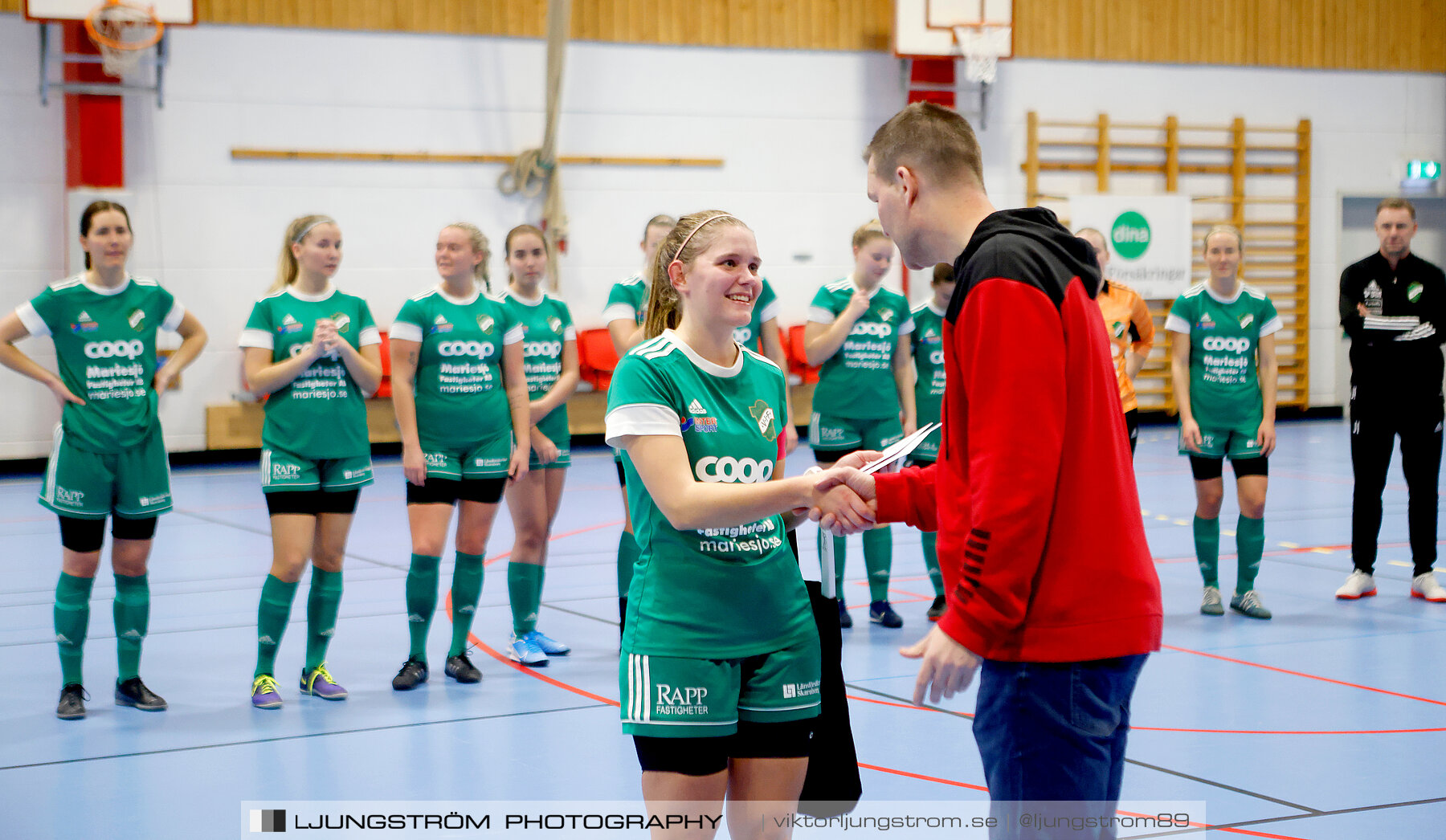 Dina-cupen 2023 FINAL Våmbs IF-Falköpings FC 1-2,dam,Idrottshallen,Töreboda,Sverige,Futsal,,2023,301287