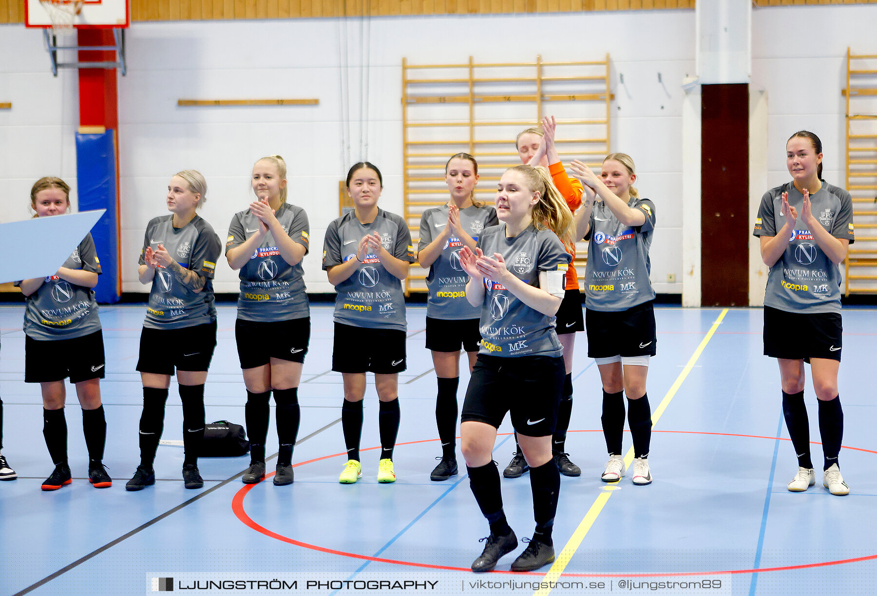 Dina-cupen 2023 FINAL Våmbs IF-Falköpings FC 1-2,dam,Idrottshallen,Töreboda,Sverige,Futsal,,2023,301289