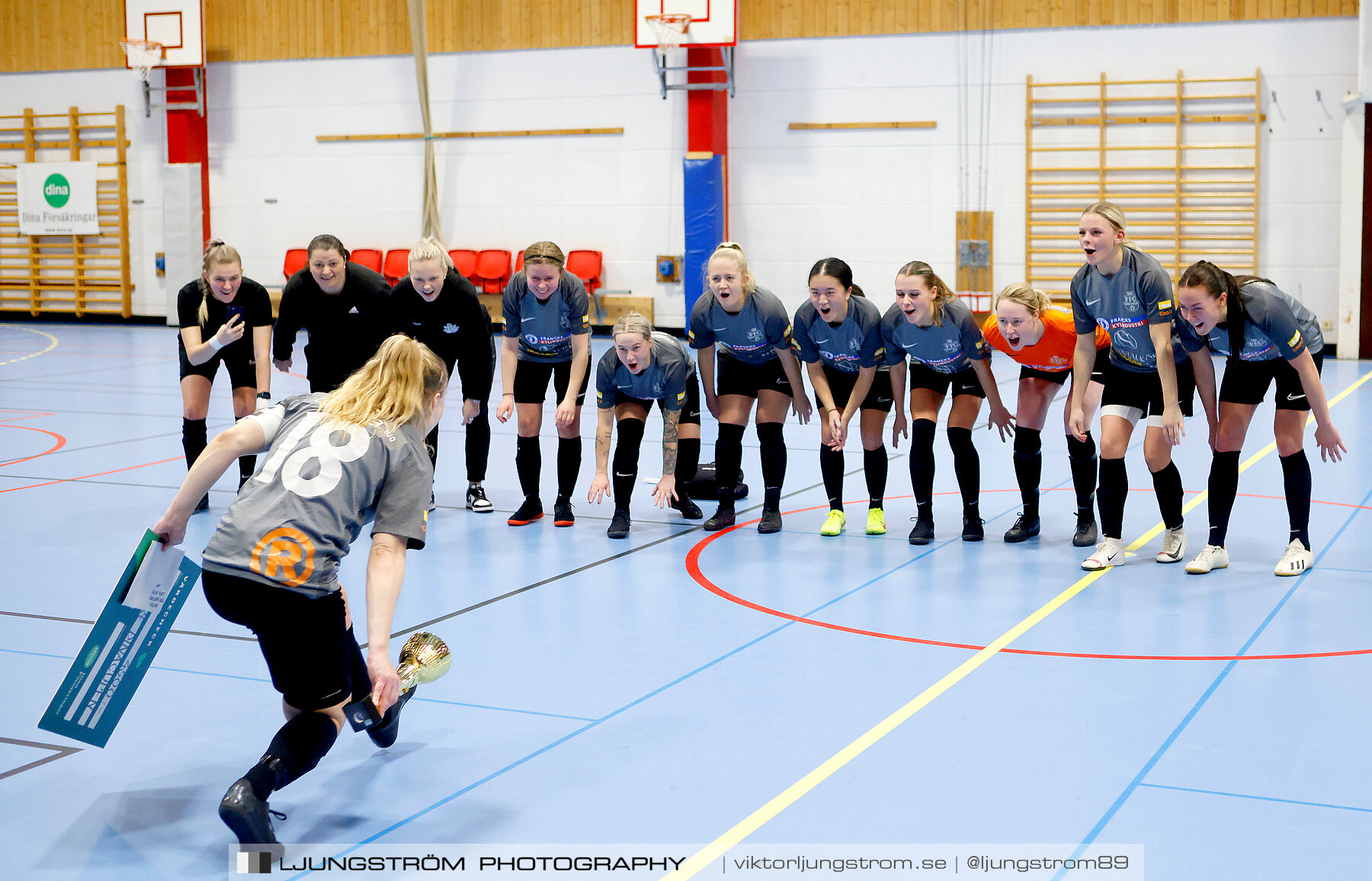 Dina-cupen 2023 FINAL Våmbs IF-Falköpings FC 1-2,dam,Idrottshallen,Töreboda,Sverige,Futsal,,2023,301291