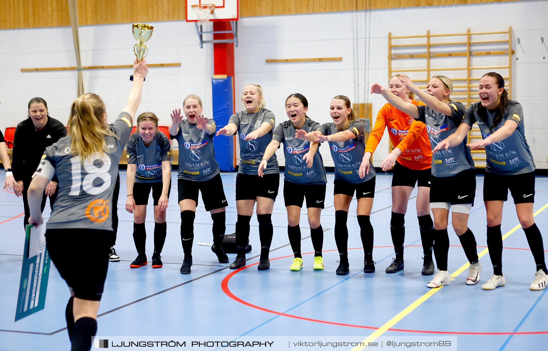 Dina-cupen 2023 FINAL Våmbs IF-Falköpings FC 1-2,dam,Idrottshallen,Töreboda,Sverige,Futsal,,2023,301292