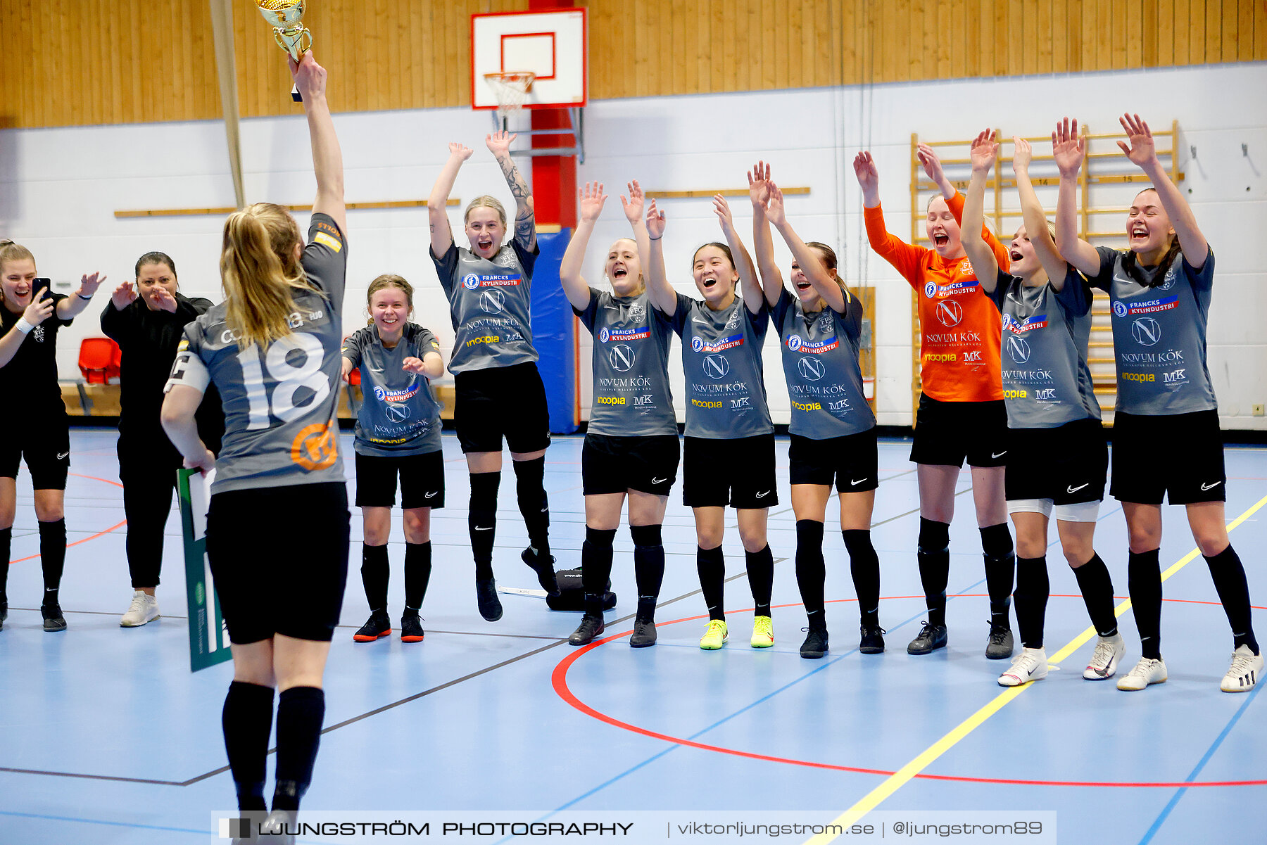 Dina-cupen 2023 FINAL Våmbs IF-Falköpings FC 1-2,dam,Idrottshallen,Töreboda,Sverige,Futsal,,2023,301293