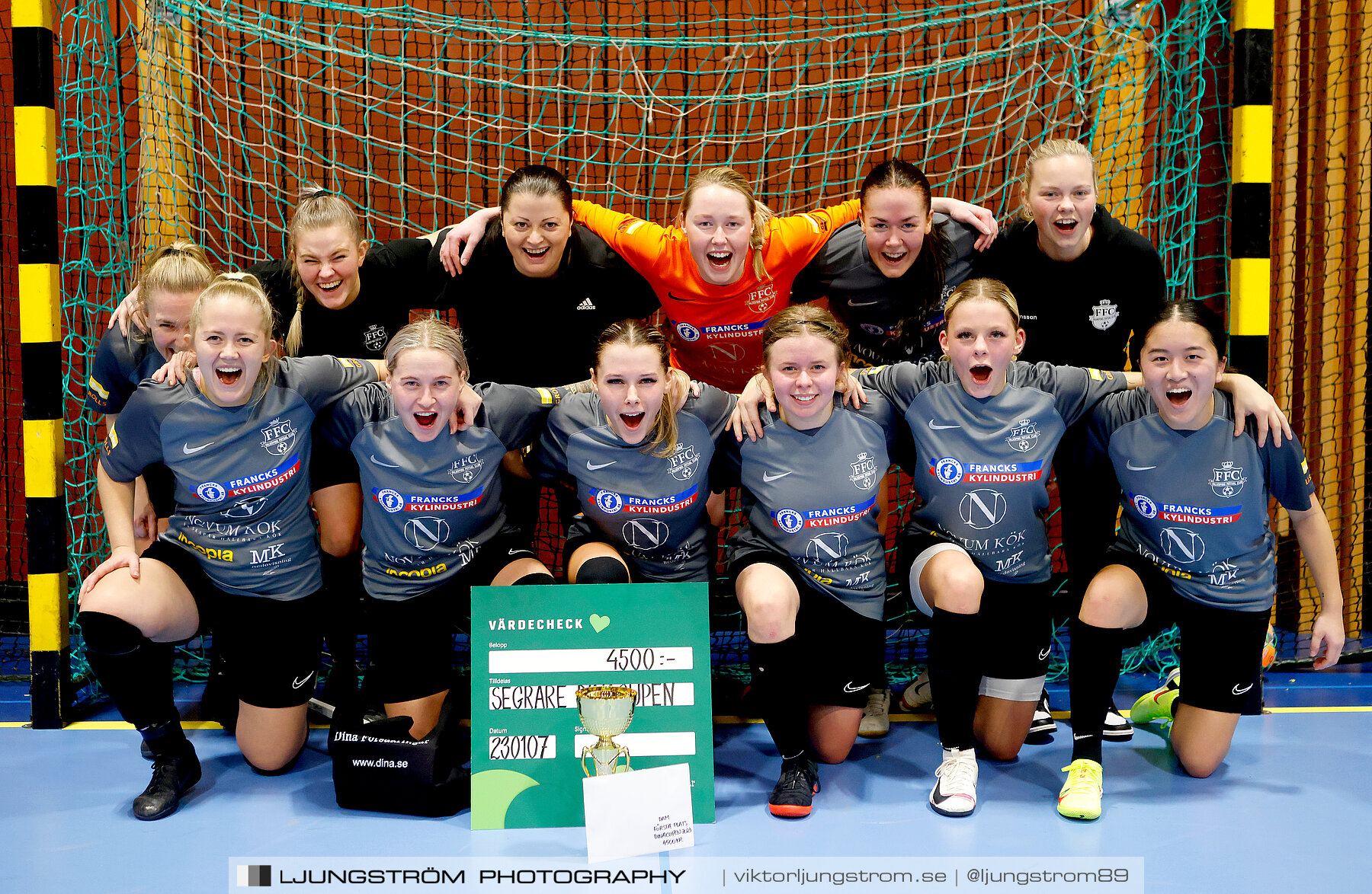 Dina-cupen 2023 FINAL Våmbs IF-Falköpings FC 1-2,dam,Idrottshallen,Töreboda,Sverige,Futsal,,2023,301298
