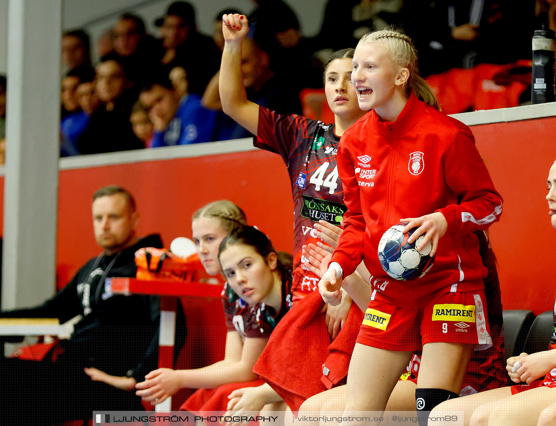 USM F18 Steg 3 Skövde HF-IK Baltichov 17-20,dam,Skövde Idrottshall,Skövde,Sverige,Ungdoms-SM,Handboll,2023,302824