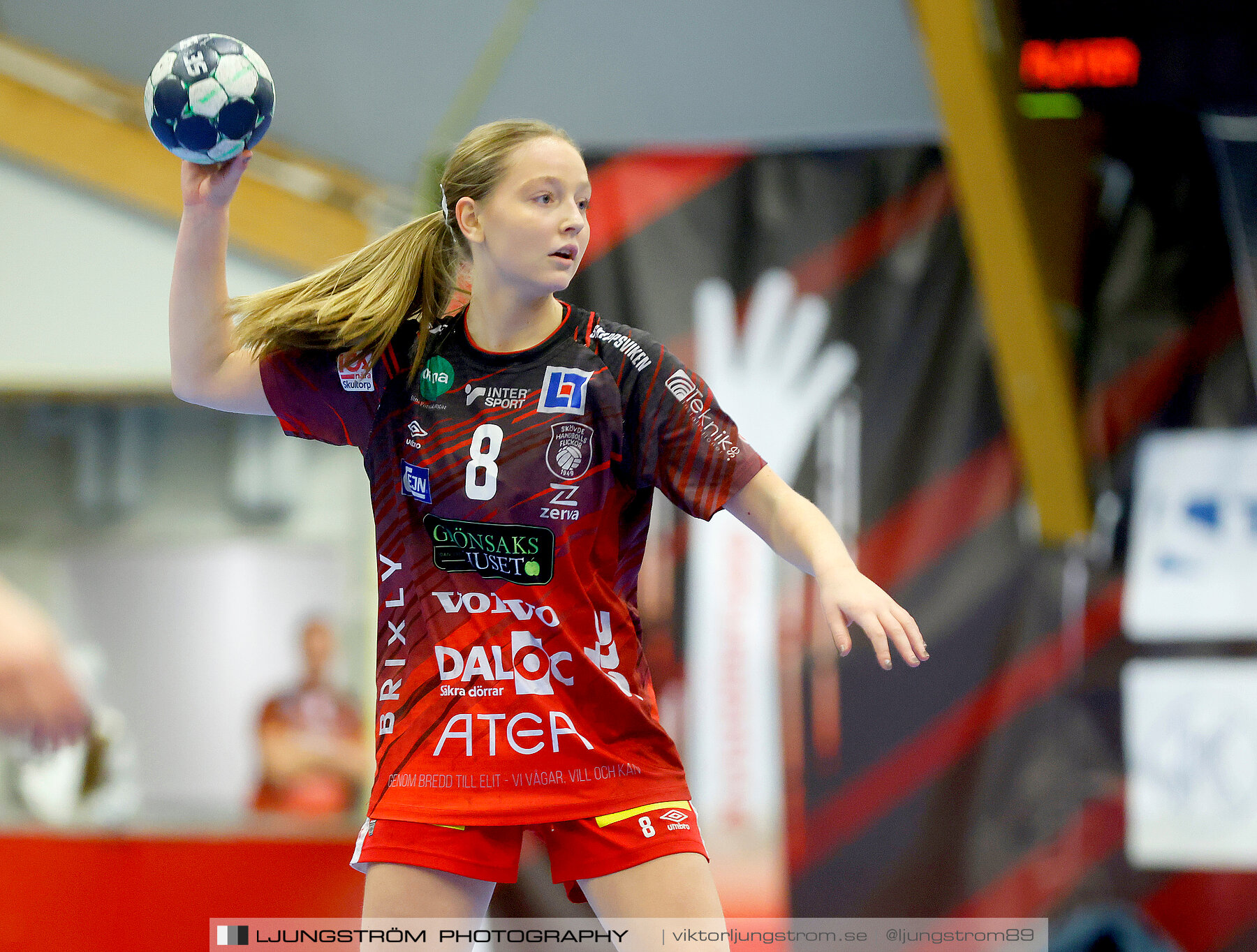 USM F18 Steg 3 Skövde HF-IK Baltichov 17-20,dam,Skövde Idrottshall,Skövde,Sverige,Ungdoms-SM,Handboll,2023,302871