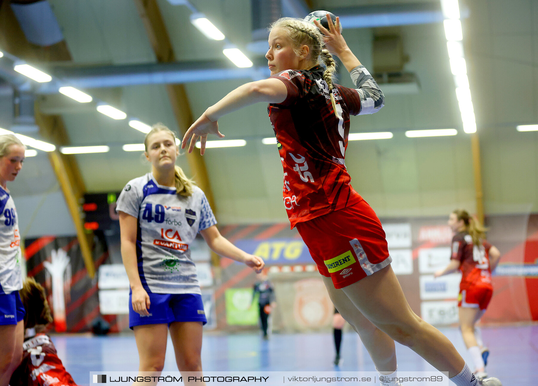 USM F18 Steg 3 Skövde HF-IK Baltichov 17-20,dam,Skövde Idrottshall,Skövde,Sverige,Ungdoms-SM,Handboll,2023,302877