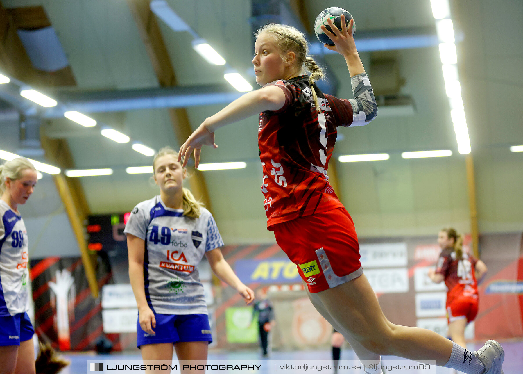 USM F18 Steg 3 Skövde HF-IK Baltichov 17-20,dam,Skövde Idrottshall,Skövde,Sverige,Ungdoms-SM,Handboll,2023,302878