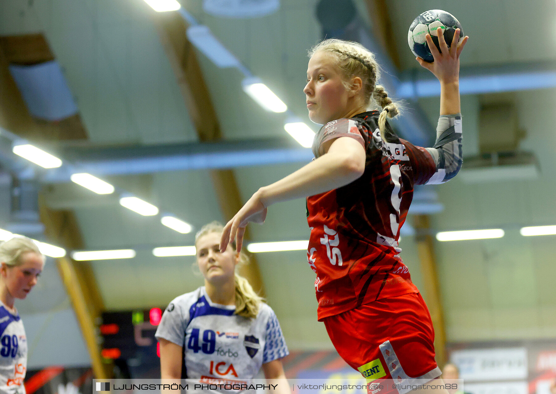 USM F18 Steg 3 Skövde HF-IK Baltichov 17-20,dam,Skövde Idrottshall,Skövde,Sverige,Ungdoms-SM,Handboll,2023,302879