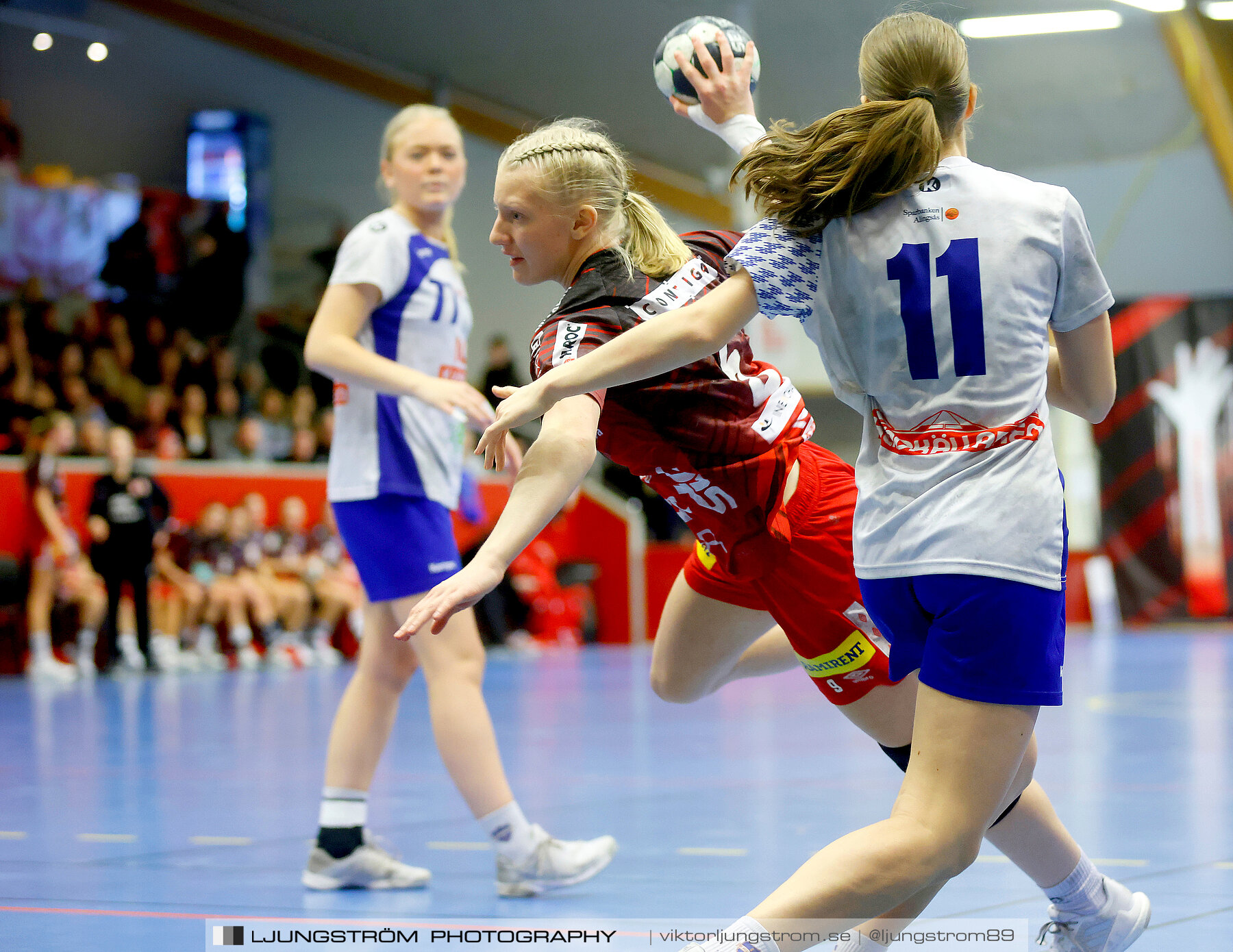 USM F18 Steg 3 Skövde HF-IK Baltichov 17-20,dam,Skövde Idrottshall,Skövde,Sverige,Ungdoms-SM,Handboll,2023,302881