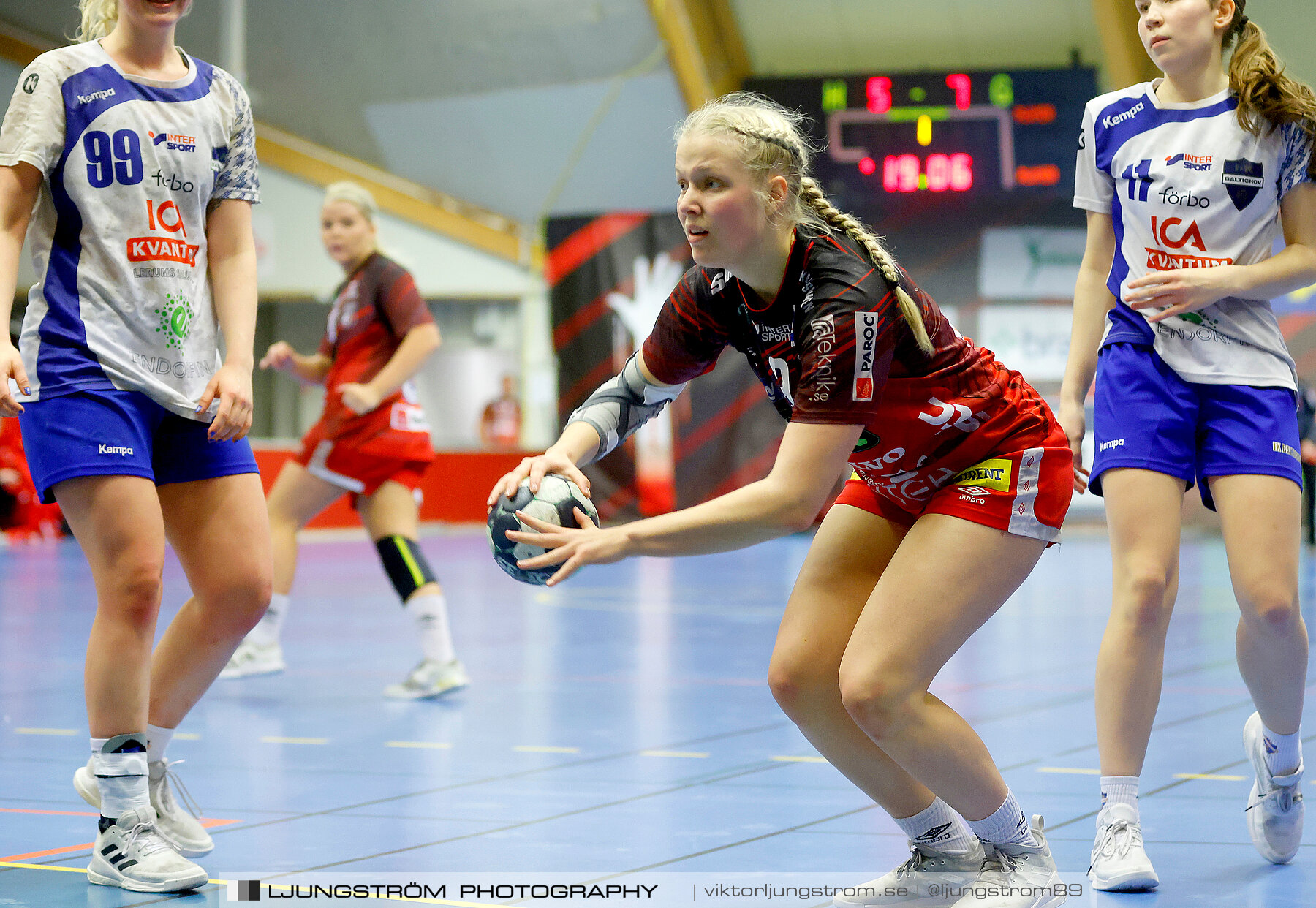 USM F18 Steg 3 Skövde HF-IK Baltichov 17-20,dam,Skövde Idrottshall,Skövde,Sverige,Ungdoms-SM,Handboll,2023,302893