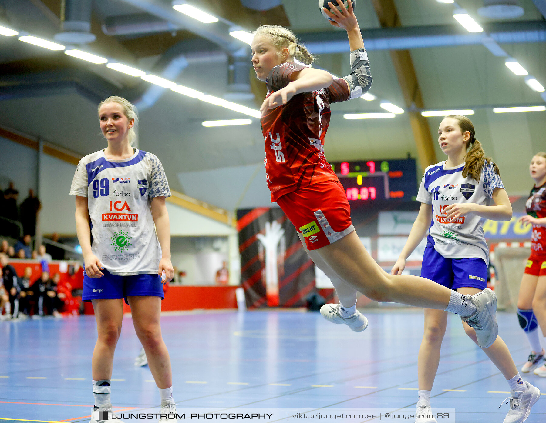 USM F18 Steg 3 Skövde HF-IK Baltichov 17-20,dam,Skövde Idrottshall,Skövde,Sverige,Ungdoms-SM,Handboll,2023,302894