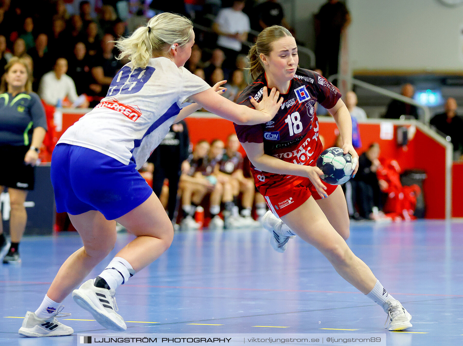 USM F18 Steg 3 Skövde HF-IK Baltichov 17-20,dam,Skövde Idrottshall,Skövde,Sverige,Ungdoms-SM,Handboll,2023,302913