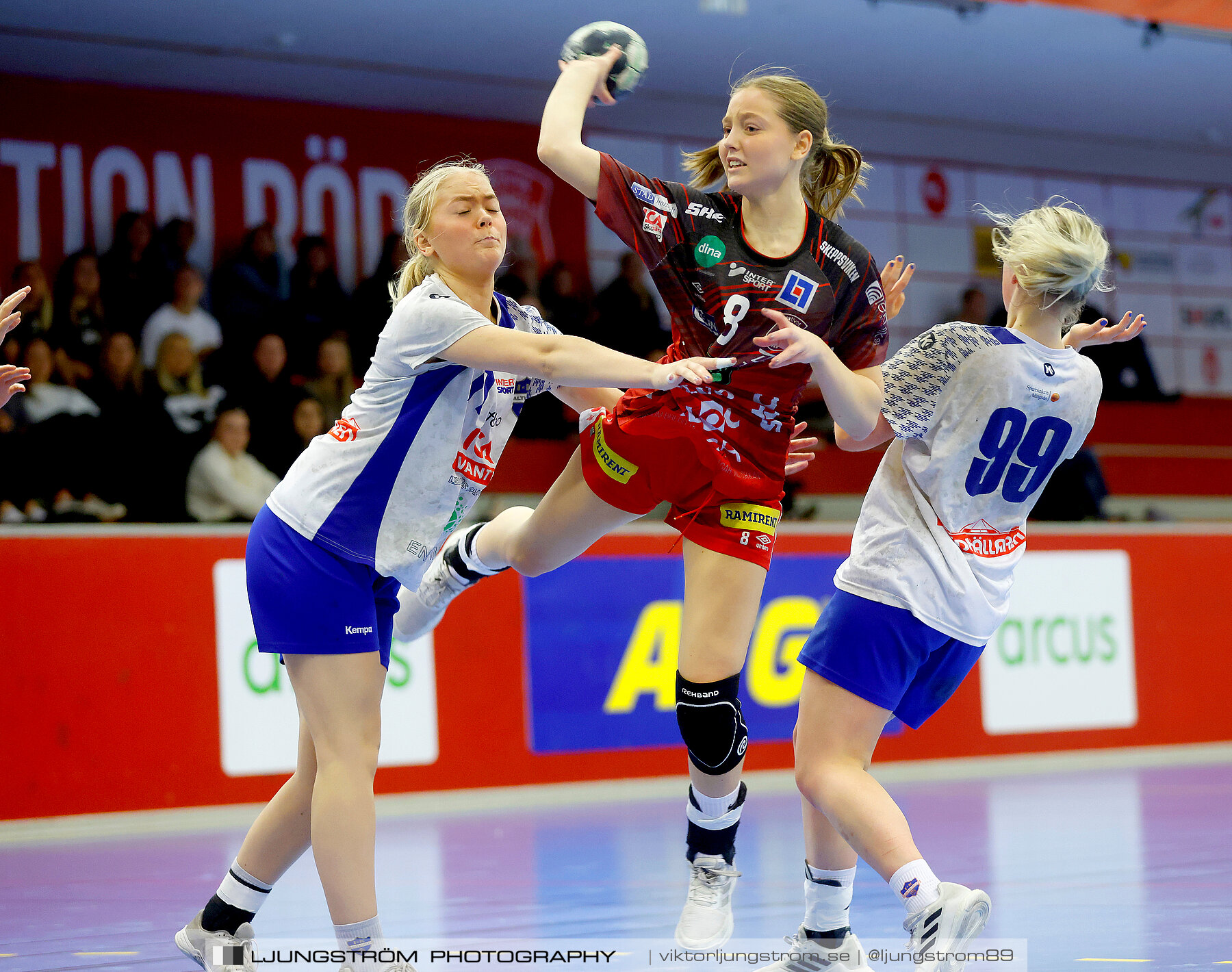 USM F18 Steg 3 Skövde HF-IK Baltichov 17-20,dam,Skövde Idrottshall,Skövde,Sverige,Ungdoms-SM,Handboll,2023,302919