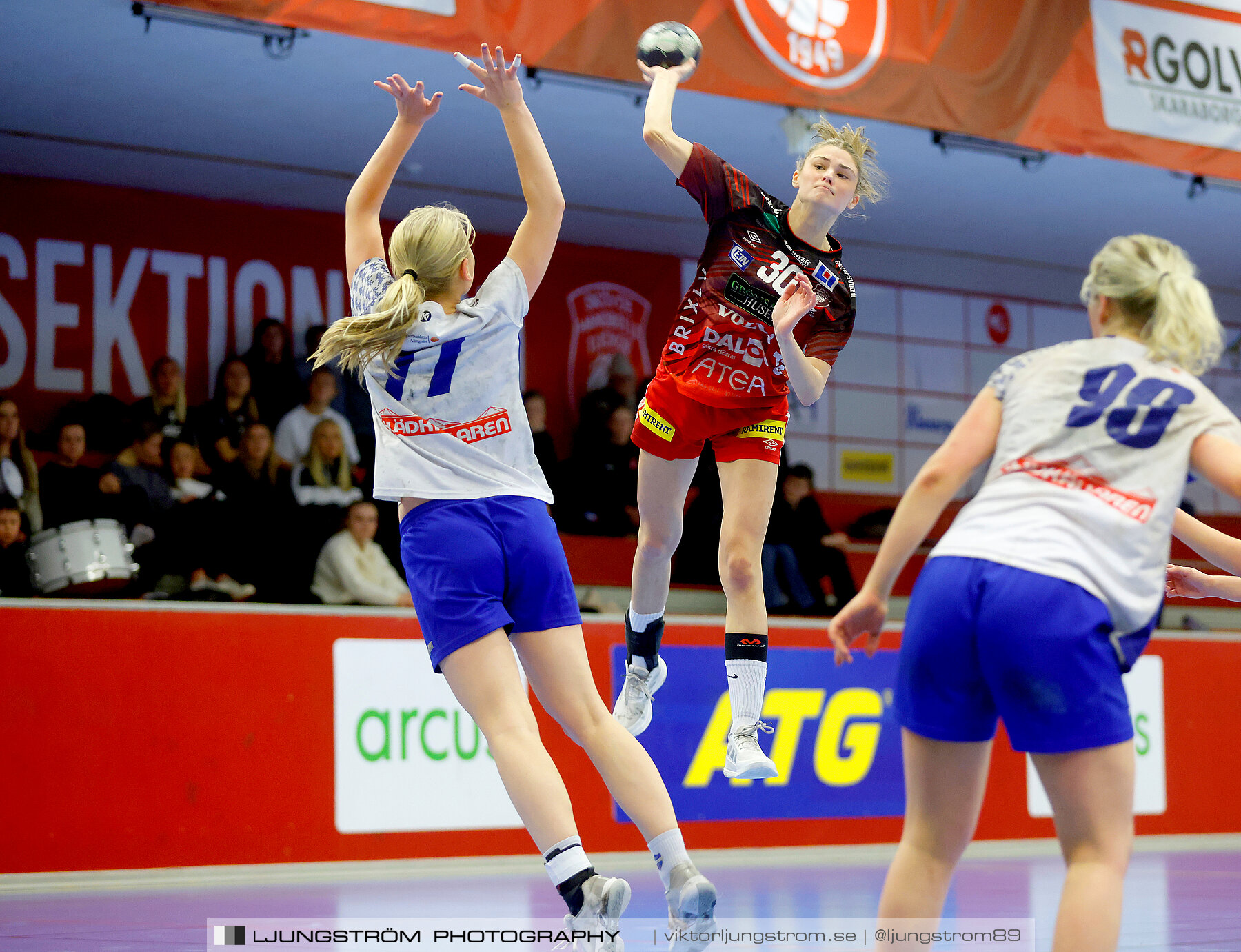 USM F18 Steg 3 Skövde HF-IK Baltichov 17-20,dam,Skövde Idrottshall,Skövde,Sverige,Ungdoms-SM,Handboll,2023,302932