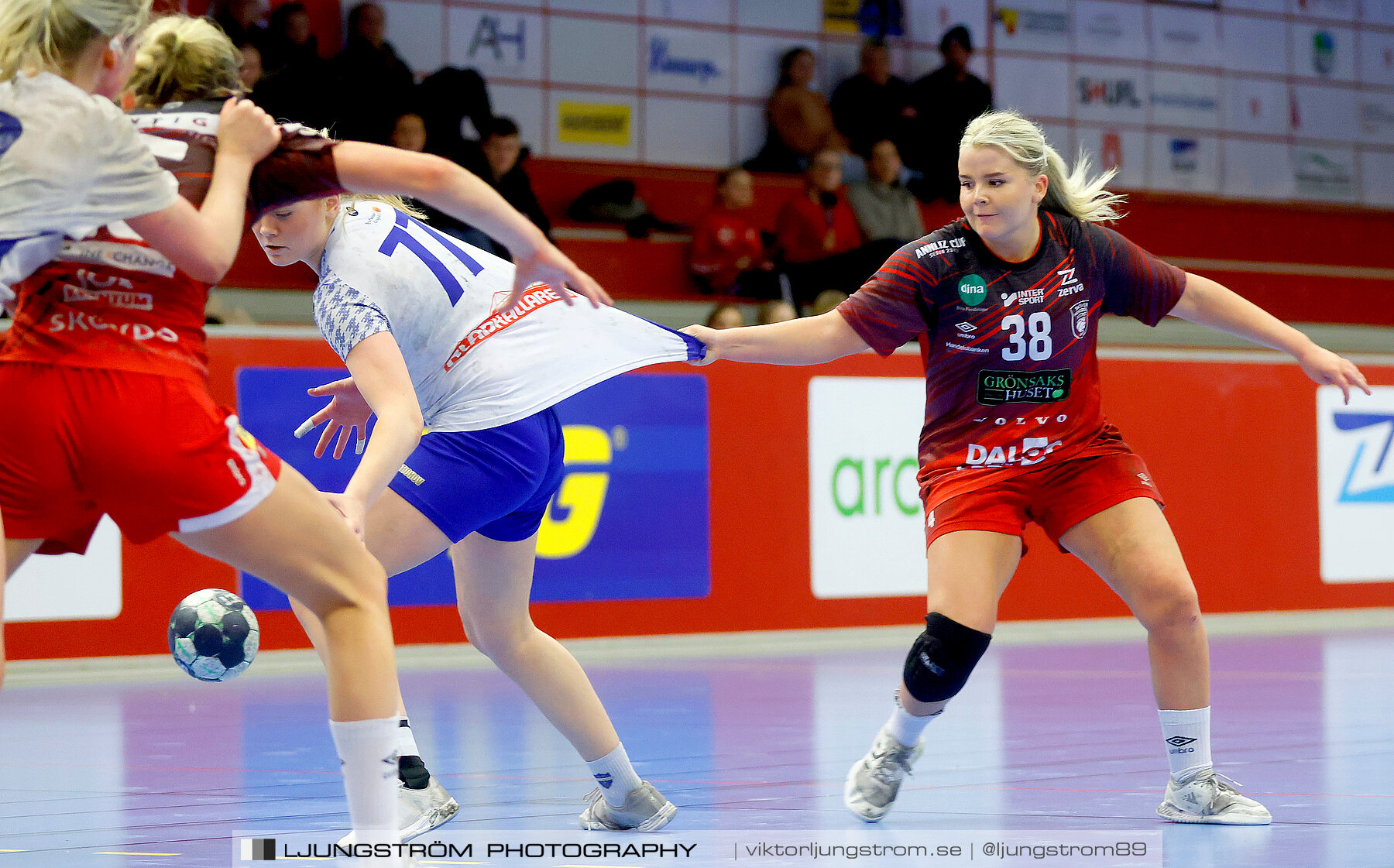 USM F18 Steg 3 Skövde HF-IK Baltichov 17-20,dam,Skövde Idrottshall,Skövde,Sverige,Ungdoms-SM,Handboll,2023,302943