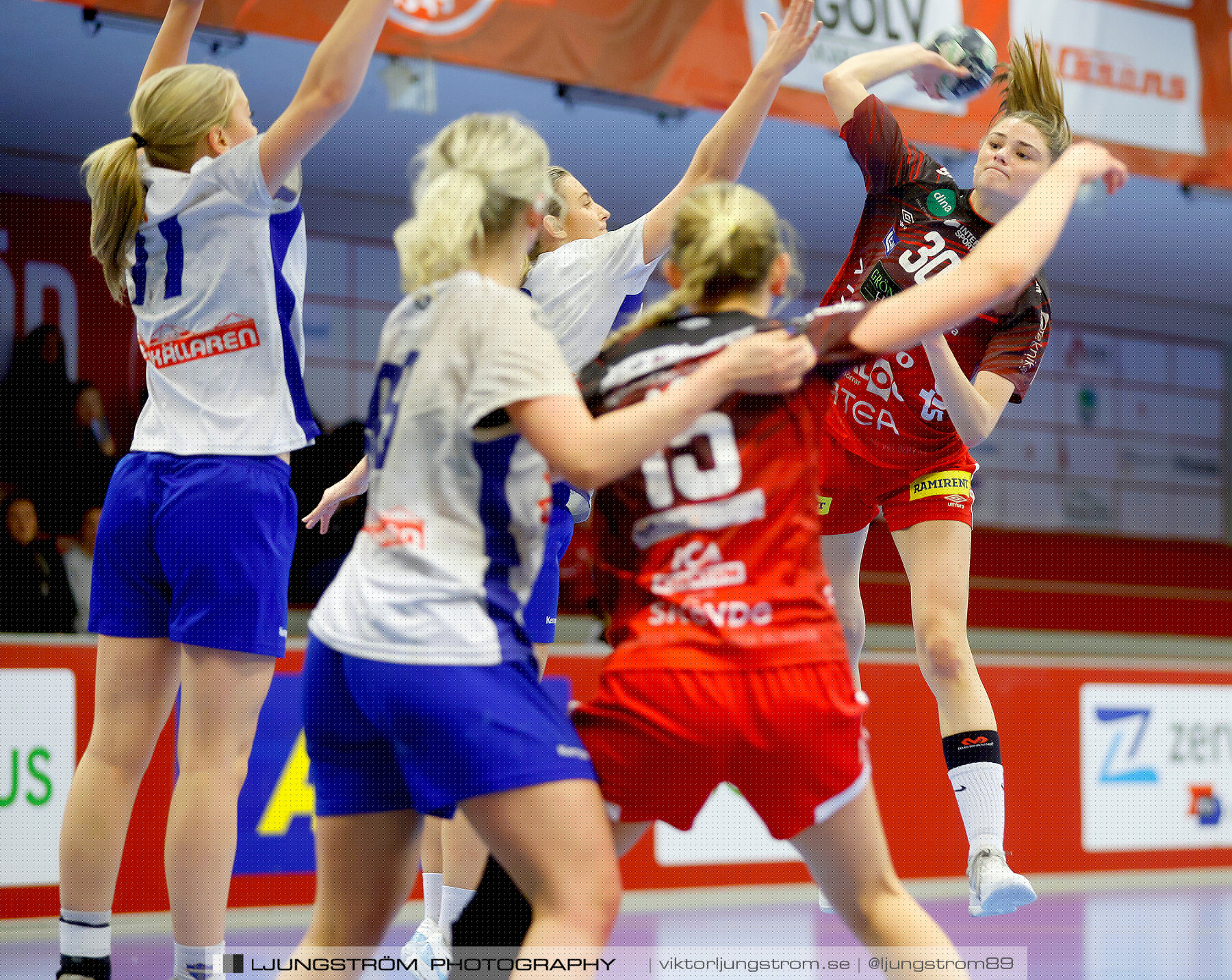 USM F18 Steg 3 Skövde HF-IK Baltichov 17-20,dam,Skövde Idrottshall,Skövde,Sverige,Ungdoms-SM,Handboll,2023,302947