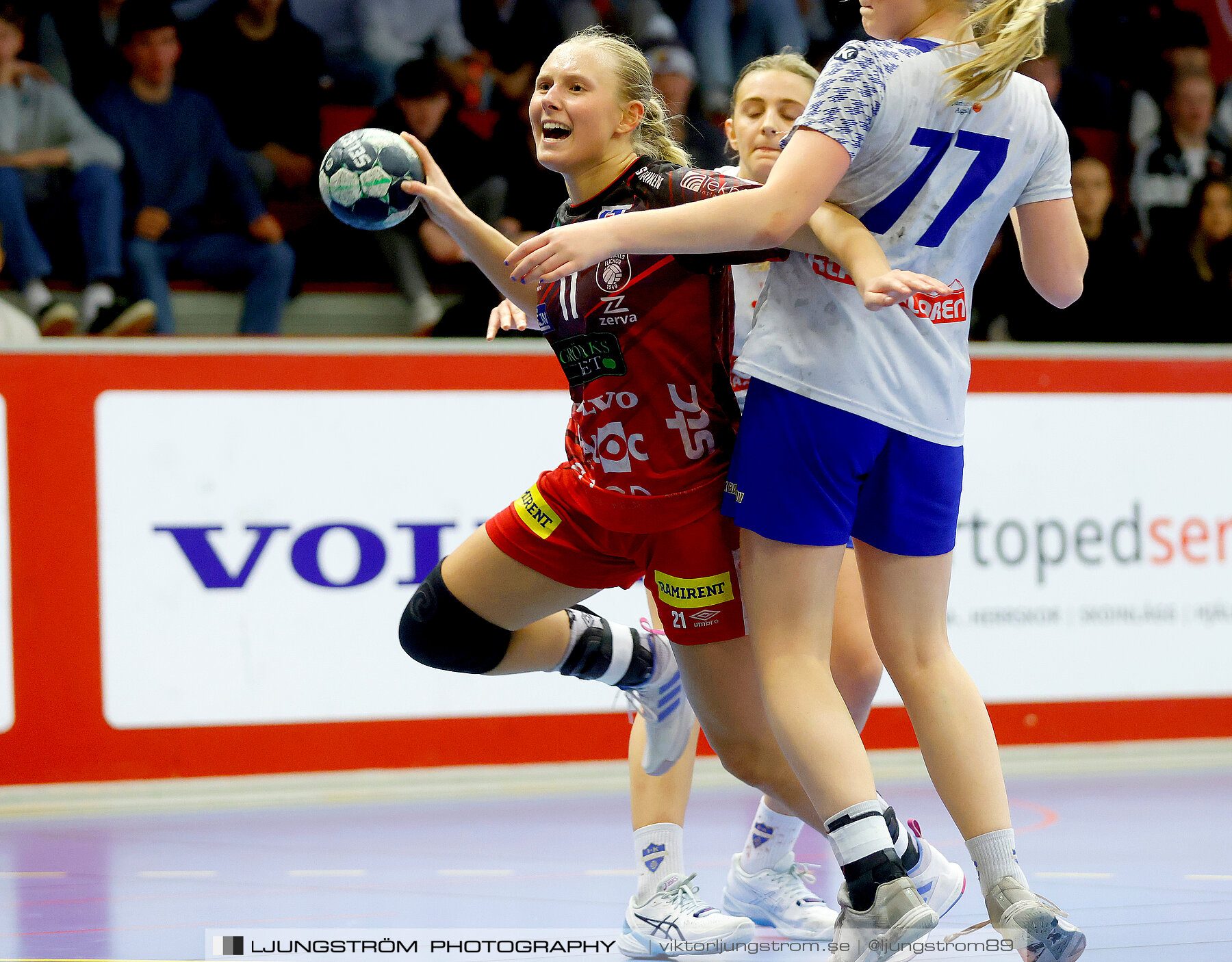 USM F18 Steg 3 Skövde HF-IK Baltichov 17-20,dam,Skövde Idrottshall,Skövde,Sverige,Ungdoms-SM,Handboll,2023,302949