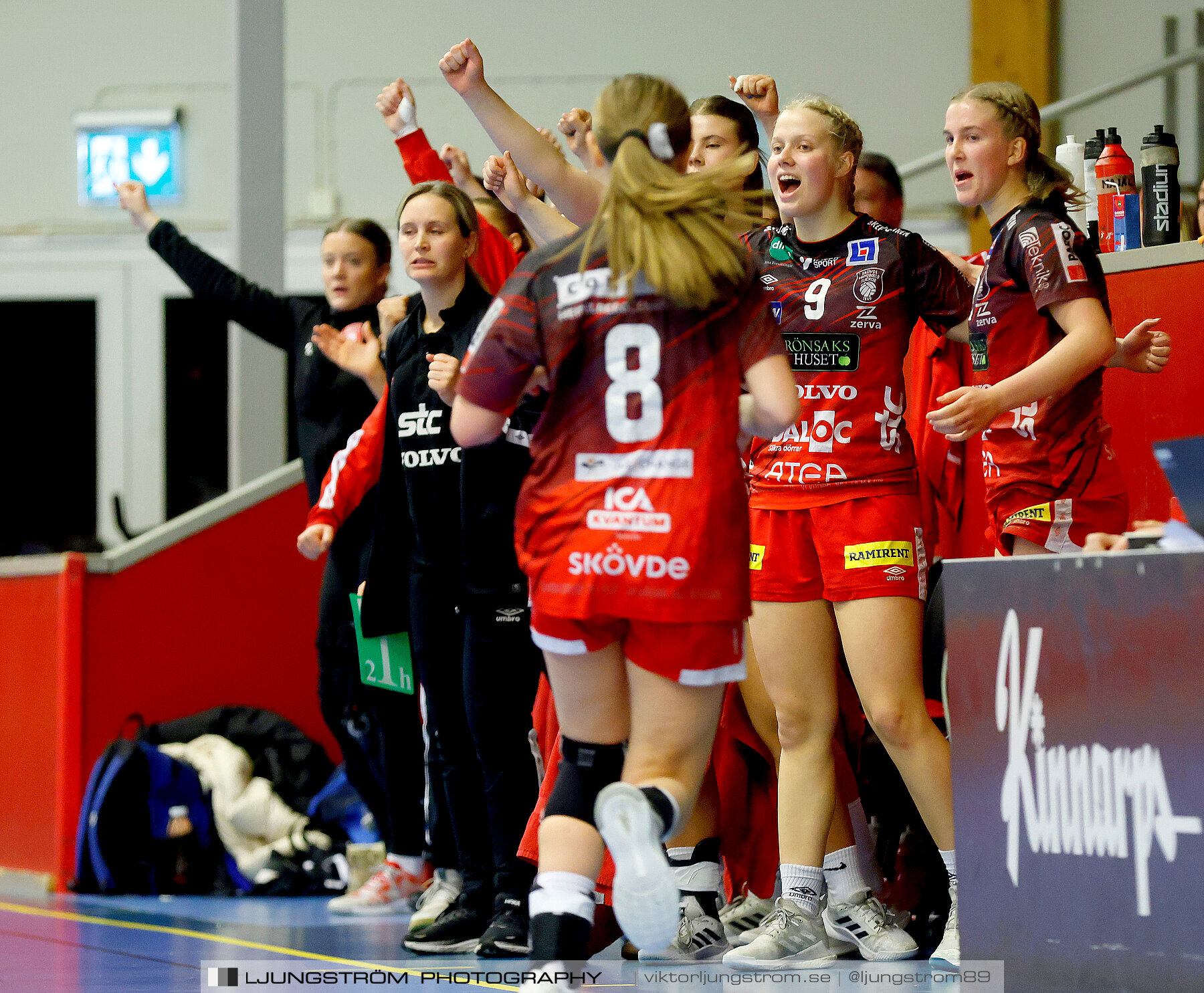 USM F18 Steg 3 Skövde HF-IK Baltichov 17-20,dam,Skövde Idrottshall,Skövde,Sverige,Ungdoms-SM,Handboll,2023,302951