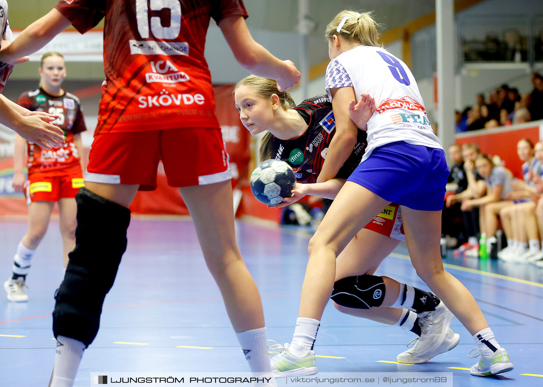 USM F18 Steg 3 Skövde HF-IK Baltichov 17-20,dam,Skövde Idrottshall,Skövde,Sverige,Ungdoms-SM,Handboll,2023,302962