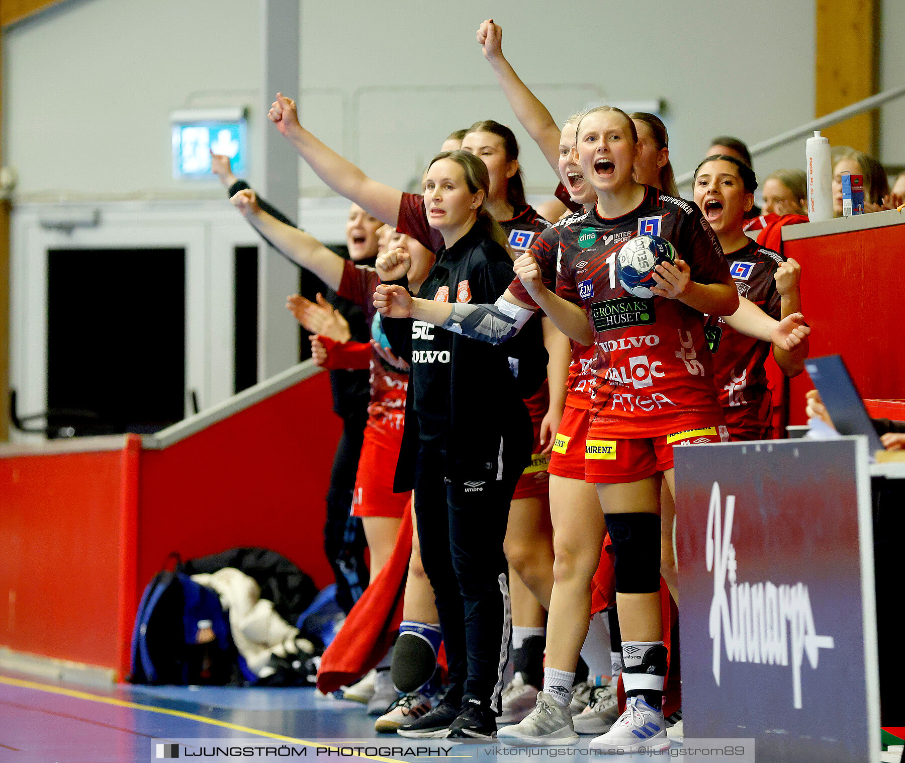 USM F18 Steg 3 Skövde HF-IK Baltichov 17-20,dam,Skövde Idrottshall,Skövde,Sverige,Ungdoms-SM,Handboll,2023,302965