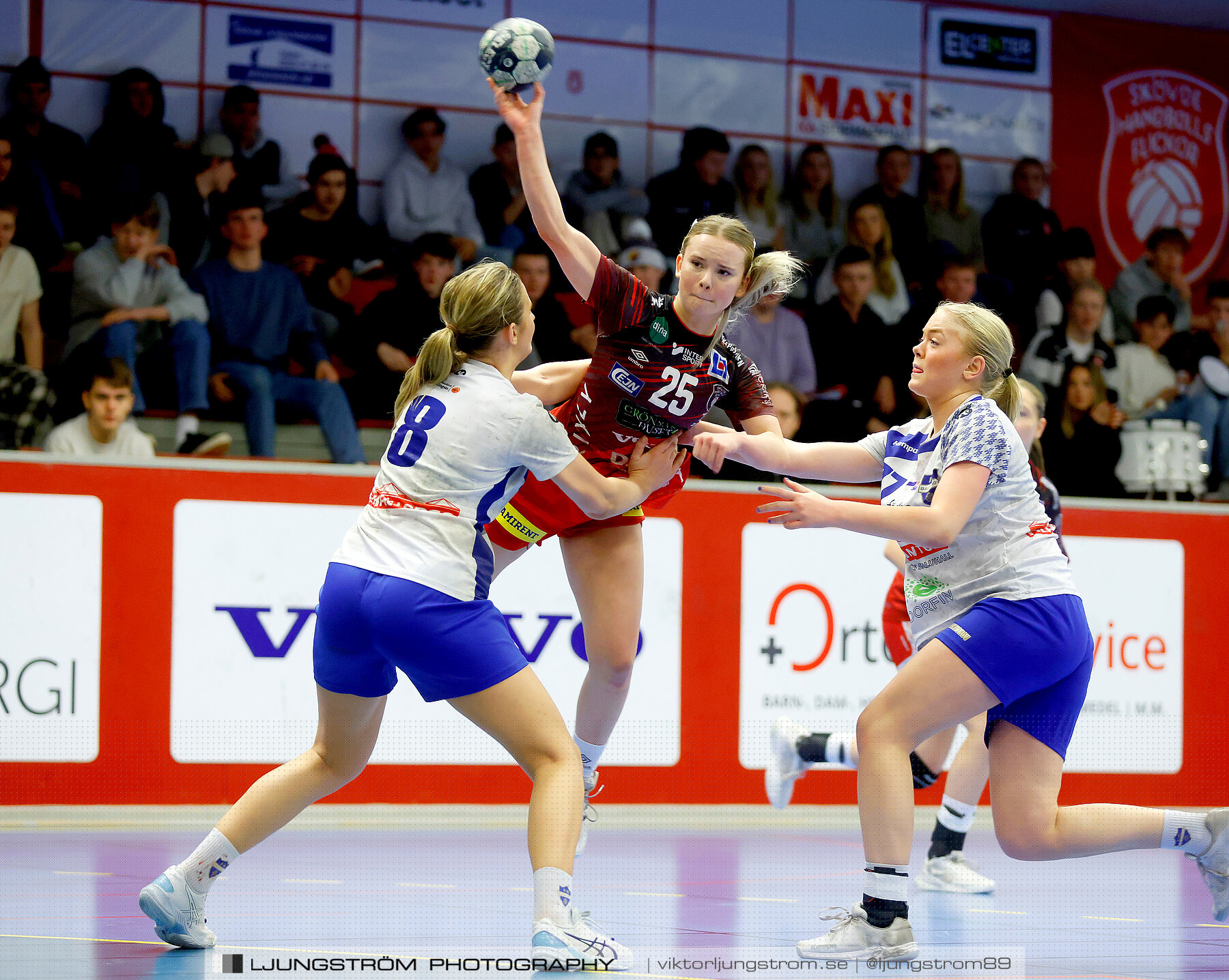 USM F18 Steg 3 Skövde HF-IK Baltichov 17-20,dam,Skövde Idrottshall,Skövde,Sverige,Ungdoms-SM,Handboll,2023,302970