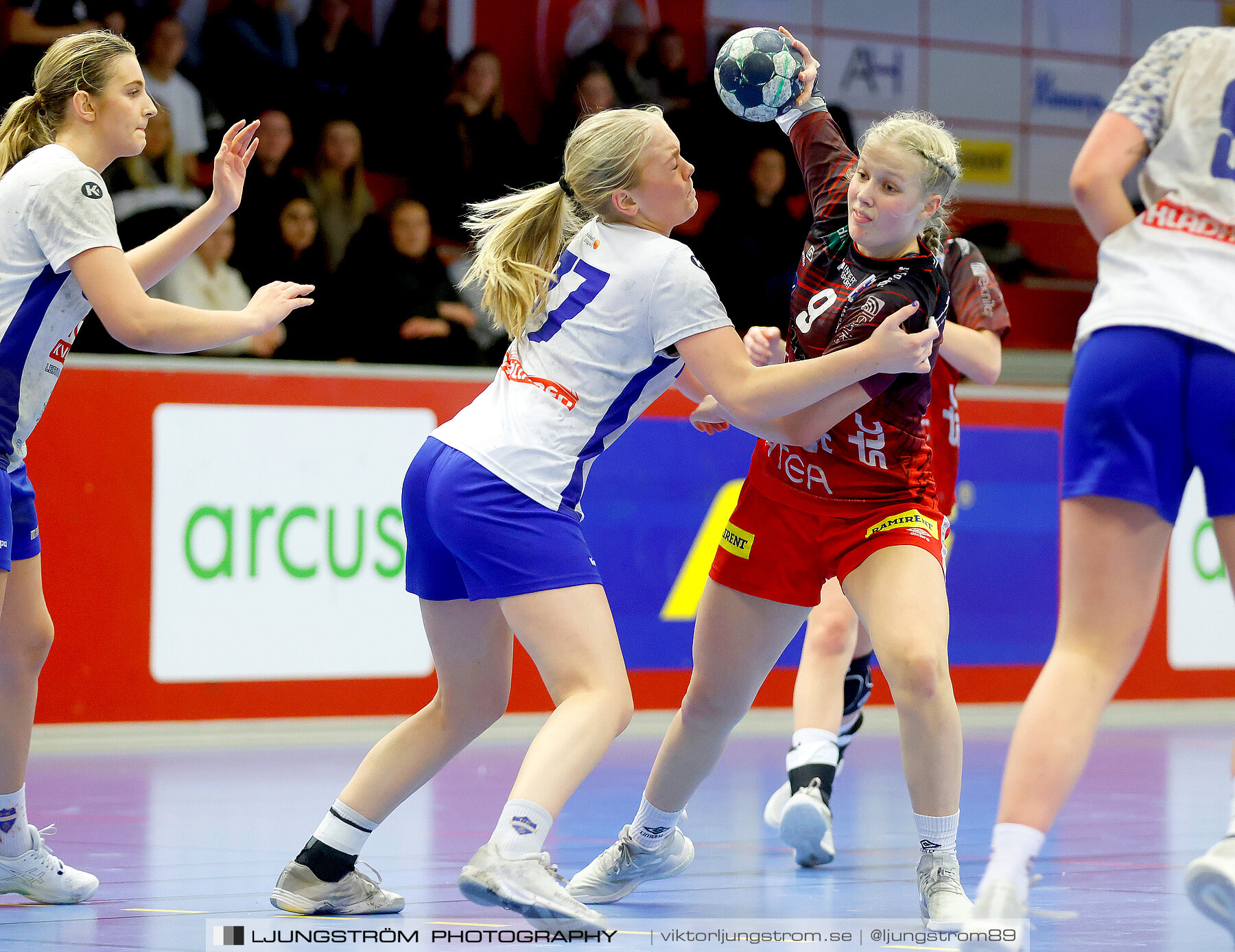 USM F18 Steg 3 Skövde HF-IK Baltichov 17-20,dam,Skövde Idrottshall,Skövde,Sverige,Ungdoms-SM,Handboll,2023,302977