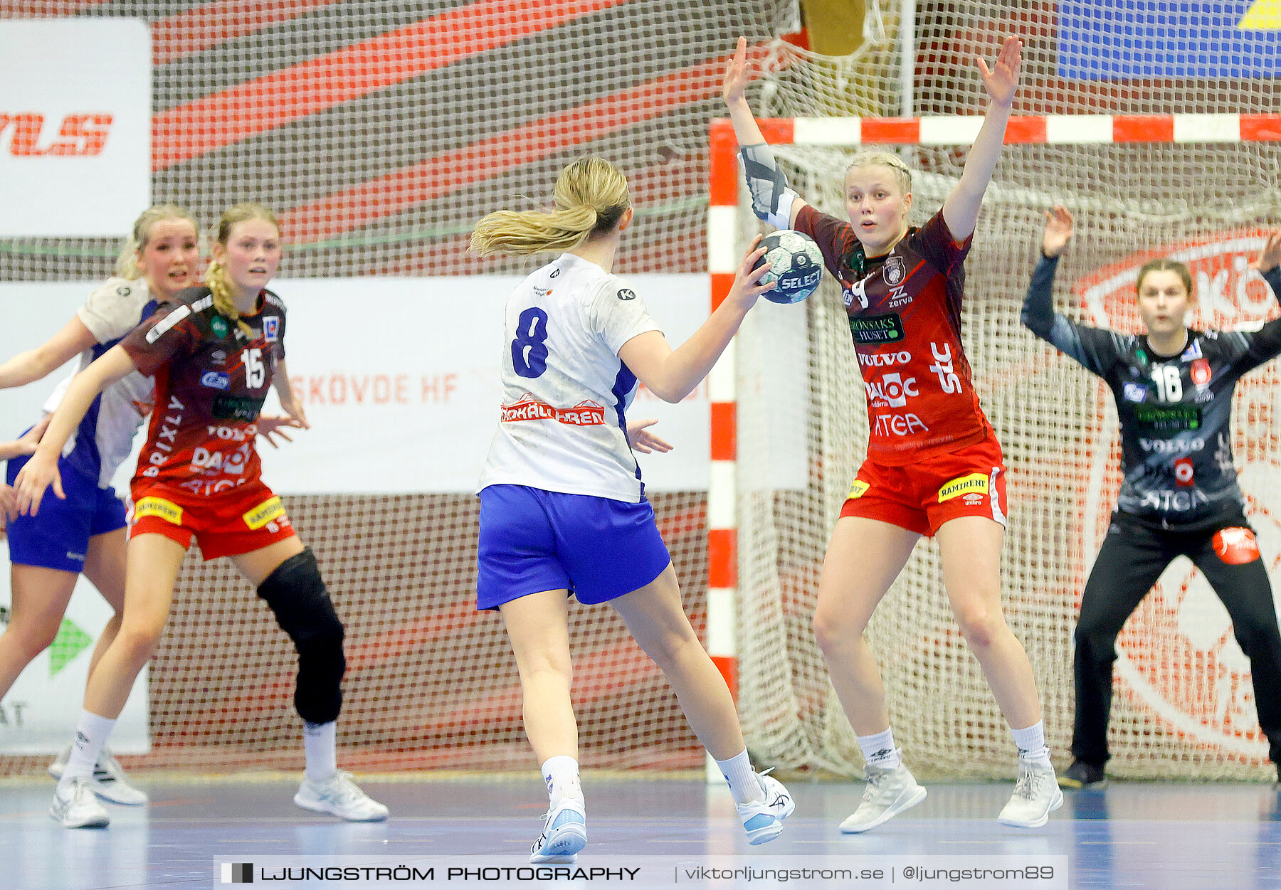 USM F18 Steg 3 Skövde HF-IK Baltichov 17-20,dam,Skövde Idrottshall,Skövde,Sverige,Ungdoms-SM,Handboll,2023,302981