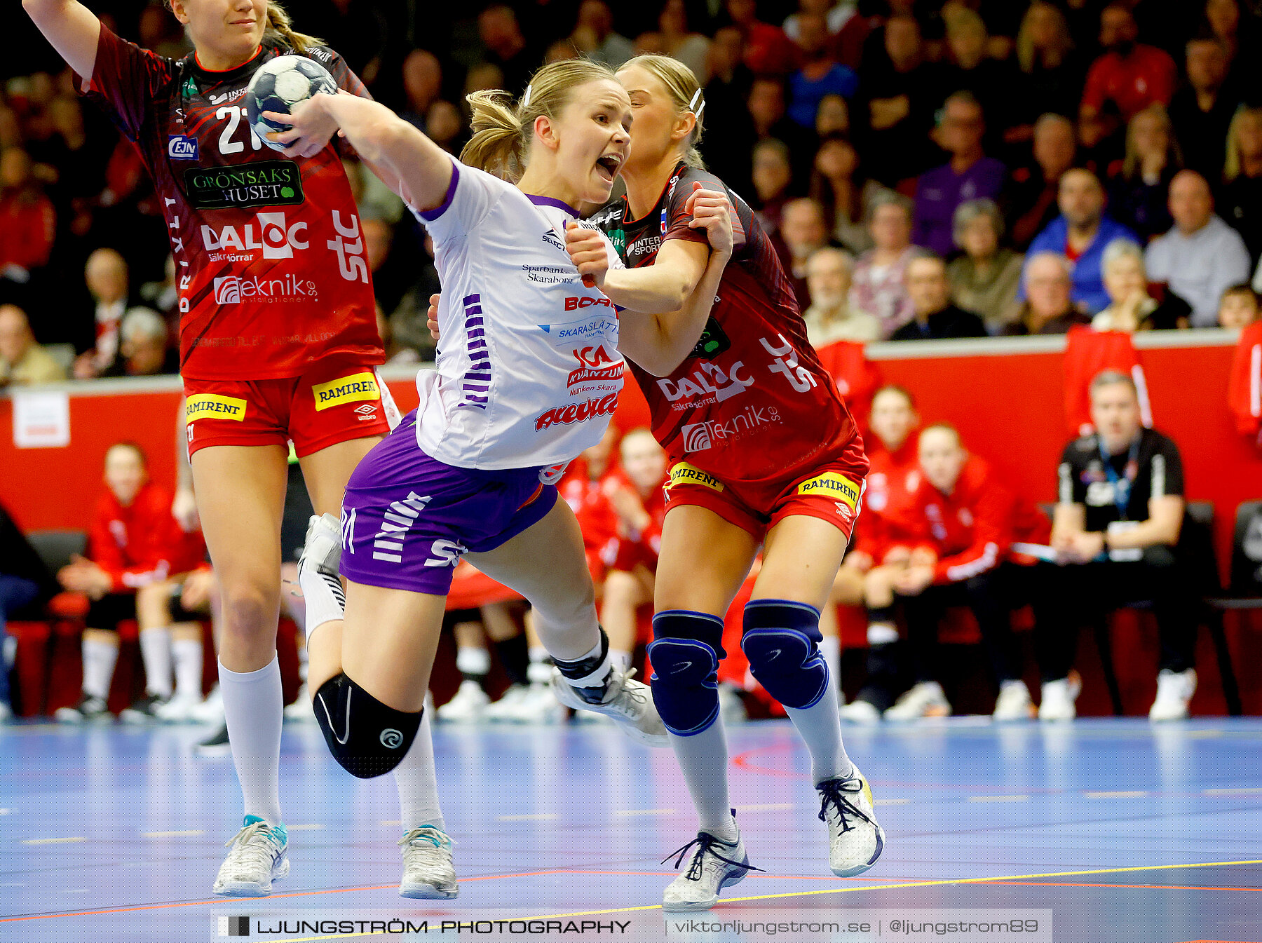 Skövde HF-Skara HF 22-25,dam,Skövde Idrottshall,Skövde,Sverige,Handboll,,2023,304107