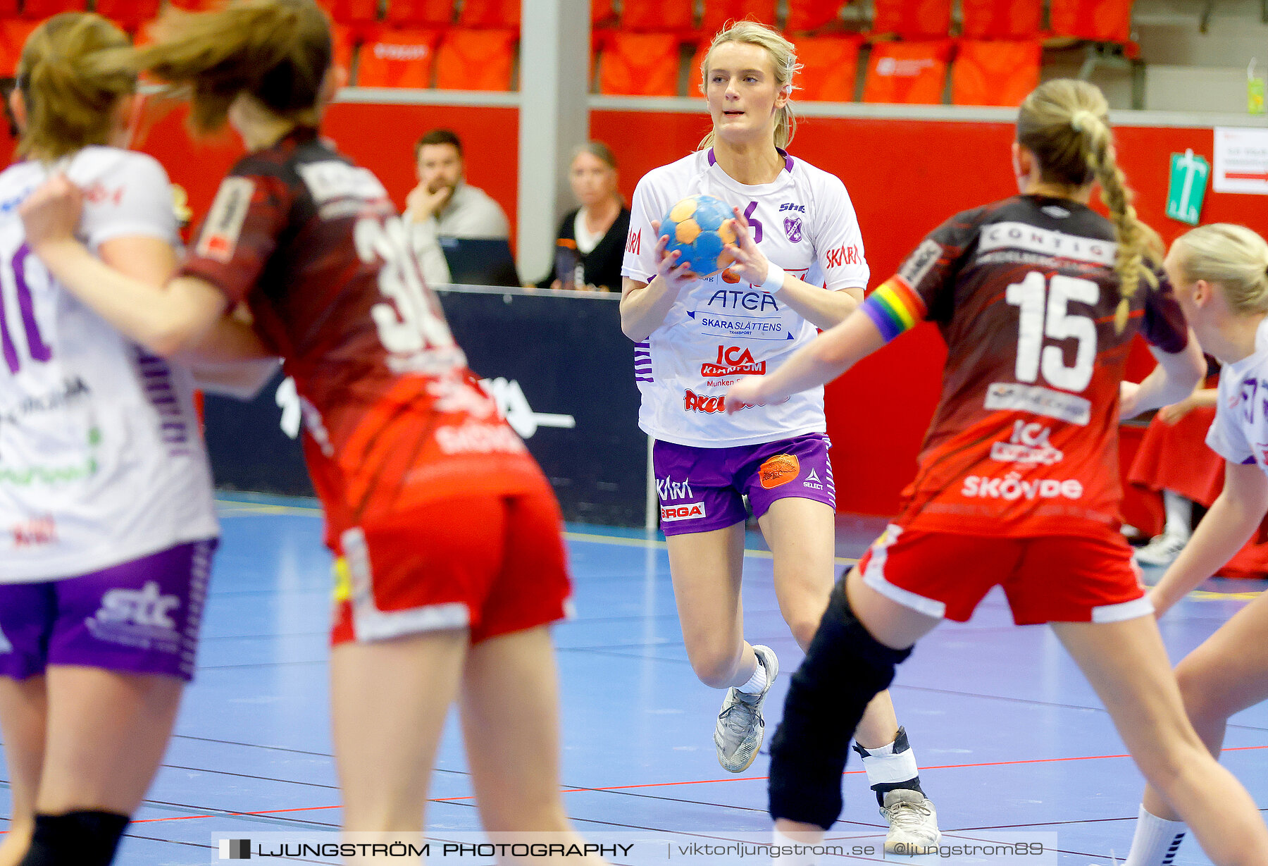 Somby/Skövde-Skara HF U 28-27,dam,Skövde Idrottshall,Skövde,Sverige,Handboll,,2023,304857