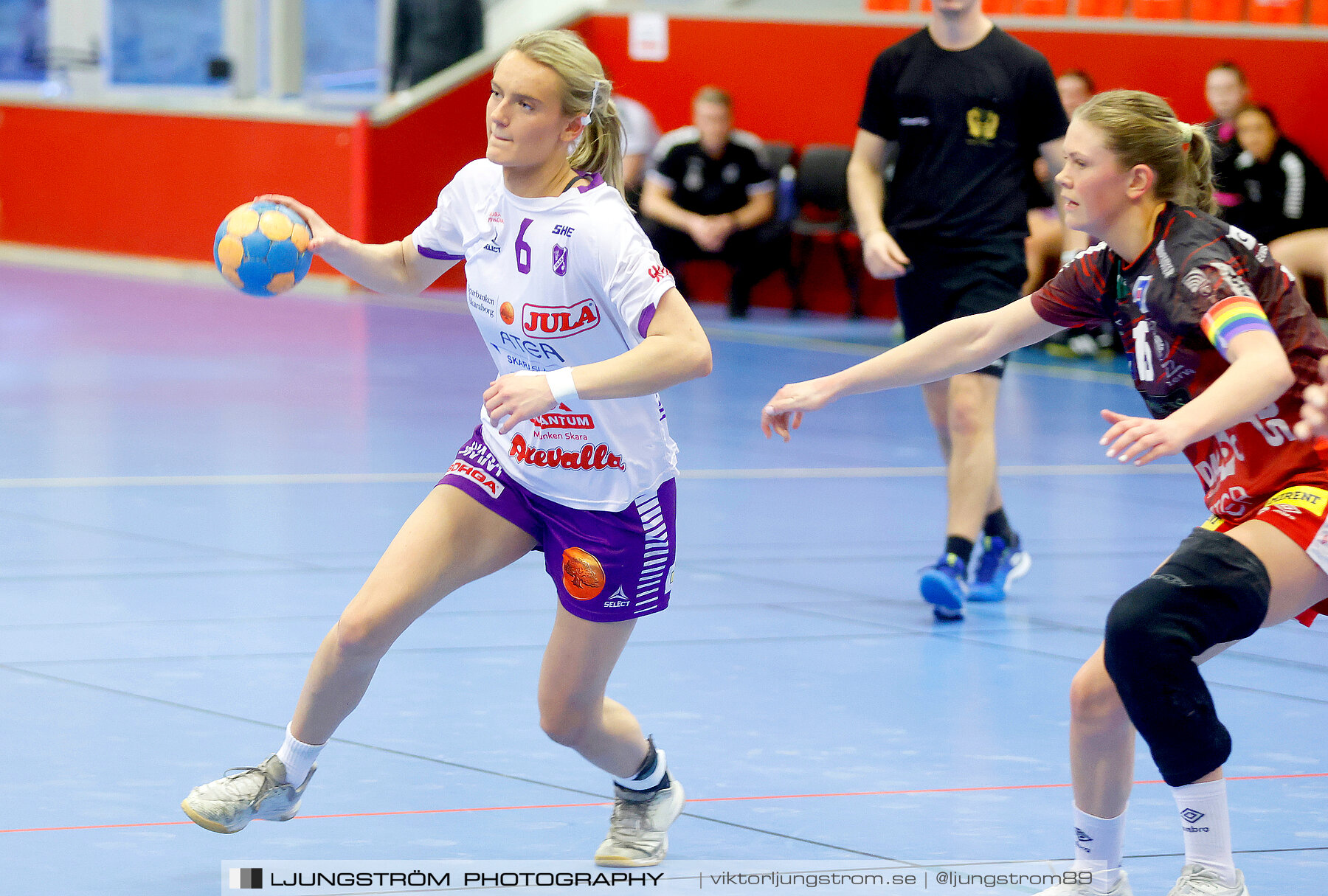 Somby/Skövde-Skara HF U 28-27,dam,Skövde Idrottshall,Skövde,Sverige,Handboll,,2023,304859