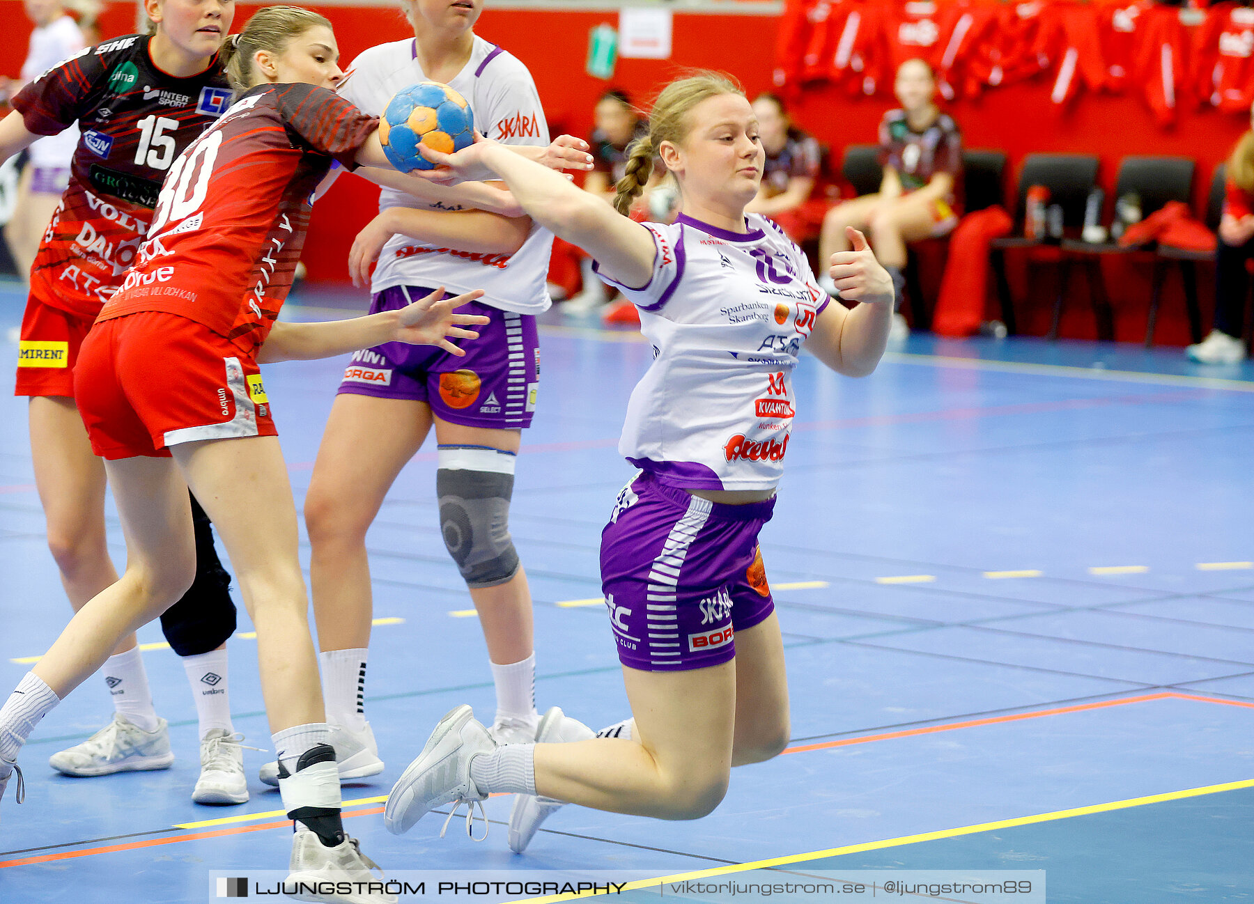 Somby/Skövde-Skara HF U 28-27,dam,Skövde Idrottshall,Skövde,Sverige,Handboll,,2023,304952