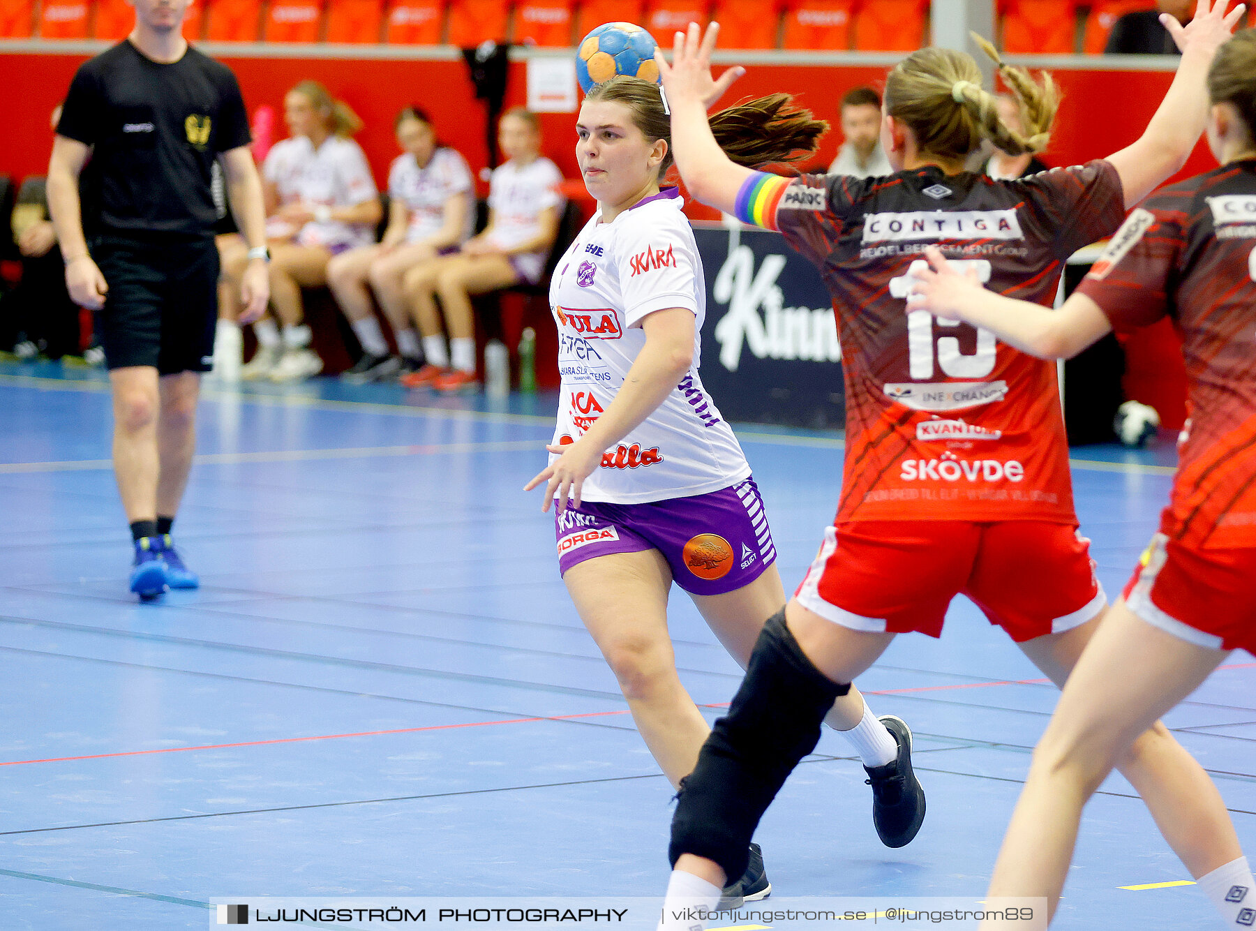 Somby/Skövde-Skara HF U 28-27,dam,Skövde Idrottshall,Skövde,Sverige,Handboll,,2023,304956