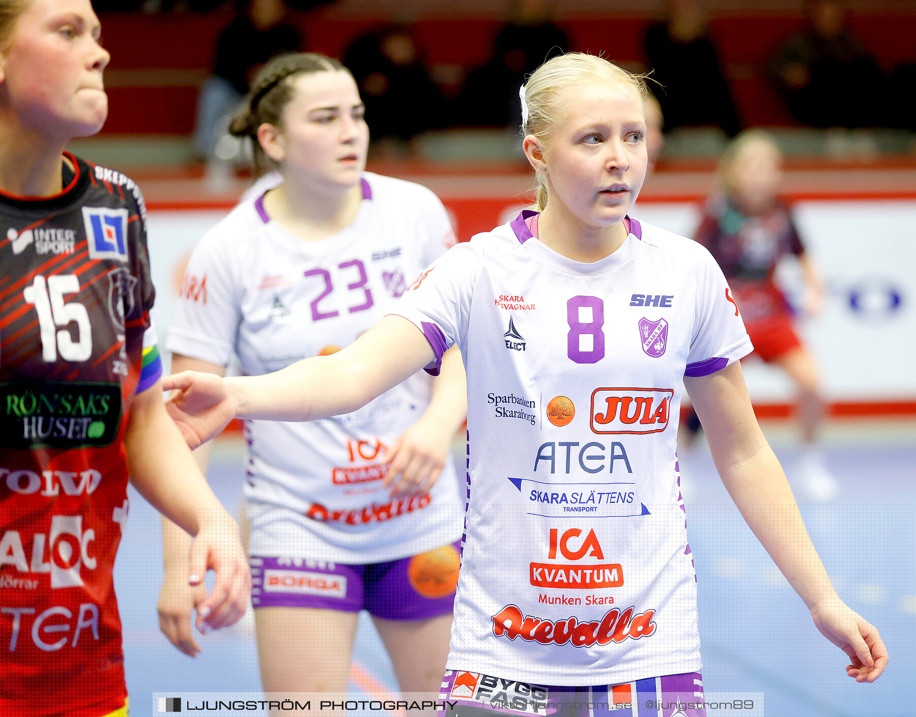Somby/Skövde-Skara HF U 28-27,dam,Skövde Idrottshall,Skövde,Sverige,Handboll,,2023,305248