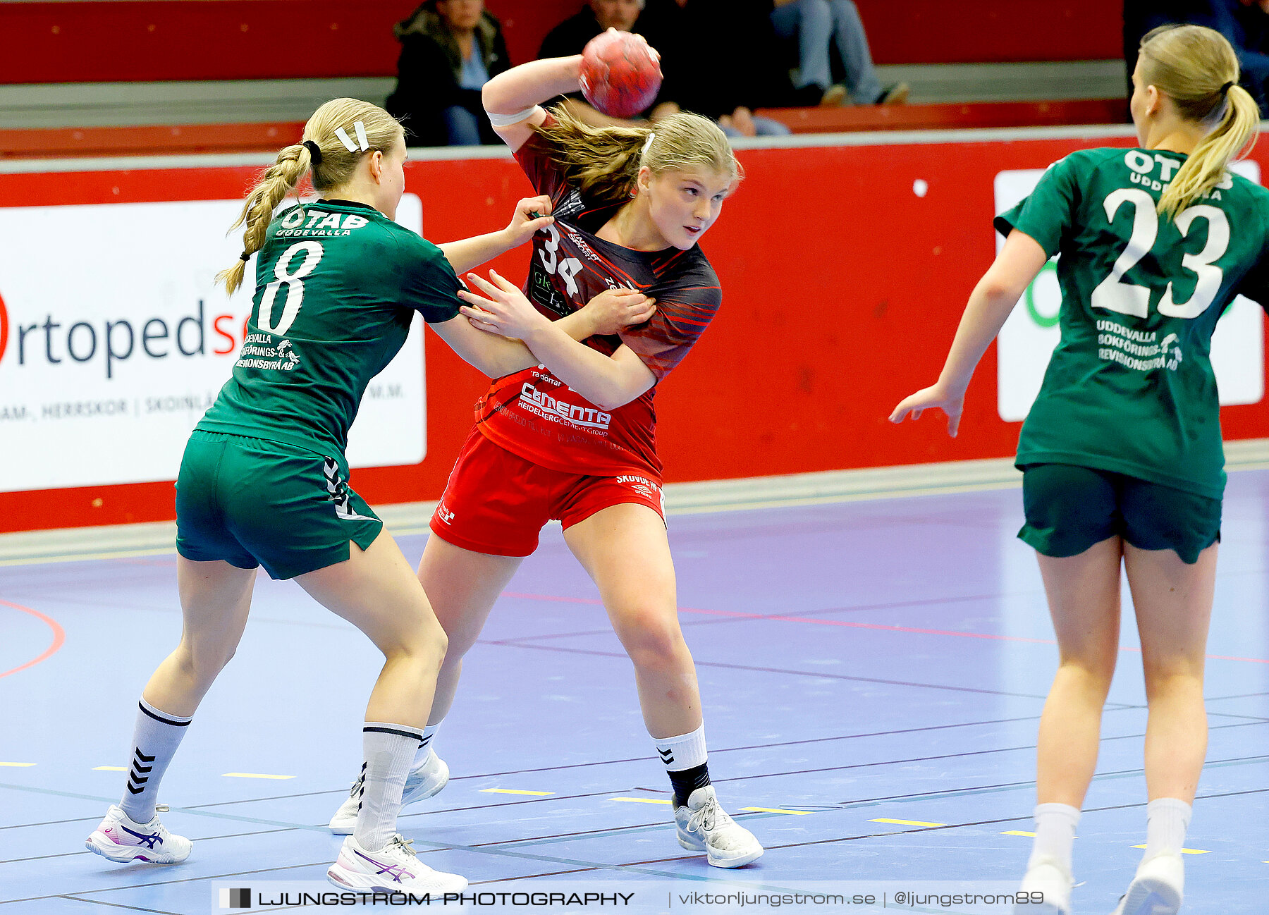 USM F16 Steg 4 Skövde HF 1-GF Kroppskultur 1 25-18,dam,Skövde Idrottshall,Skövde,Sverige,Ungdoms-SM,Handboll,2023,305592