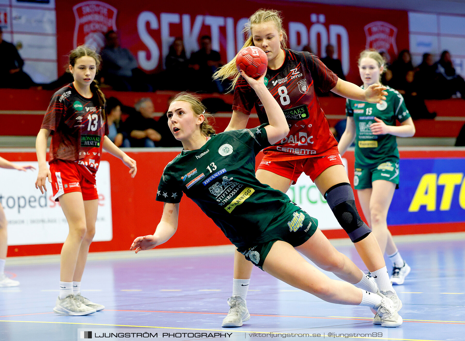 USM F16 Steg 4 Skövde HF 1-GF Kroppskultur 1 25-18,dam,Skövde Idrottshall,Skövde,Sverige,Ungdoms-SM,Handboll,2023,305781